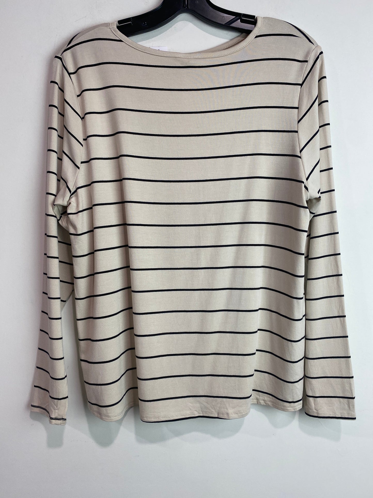 Top Long Sleeve By Old Navy In Tan, Size: M