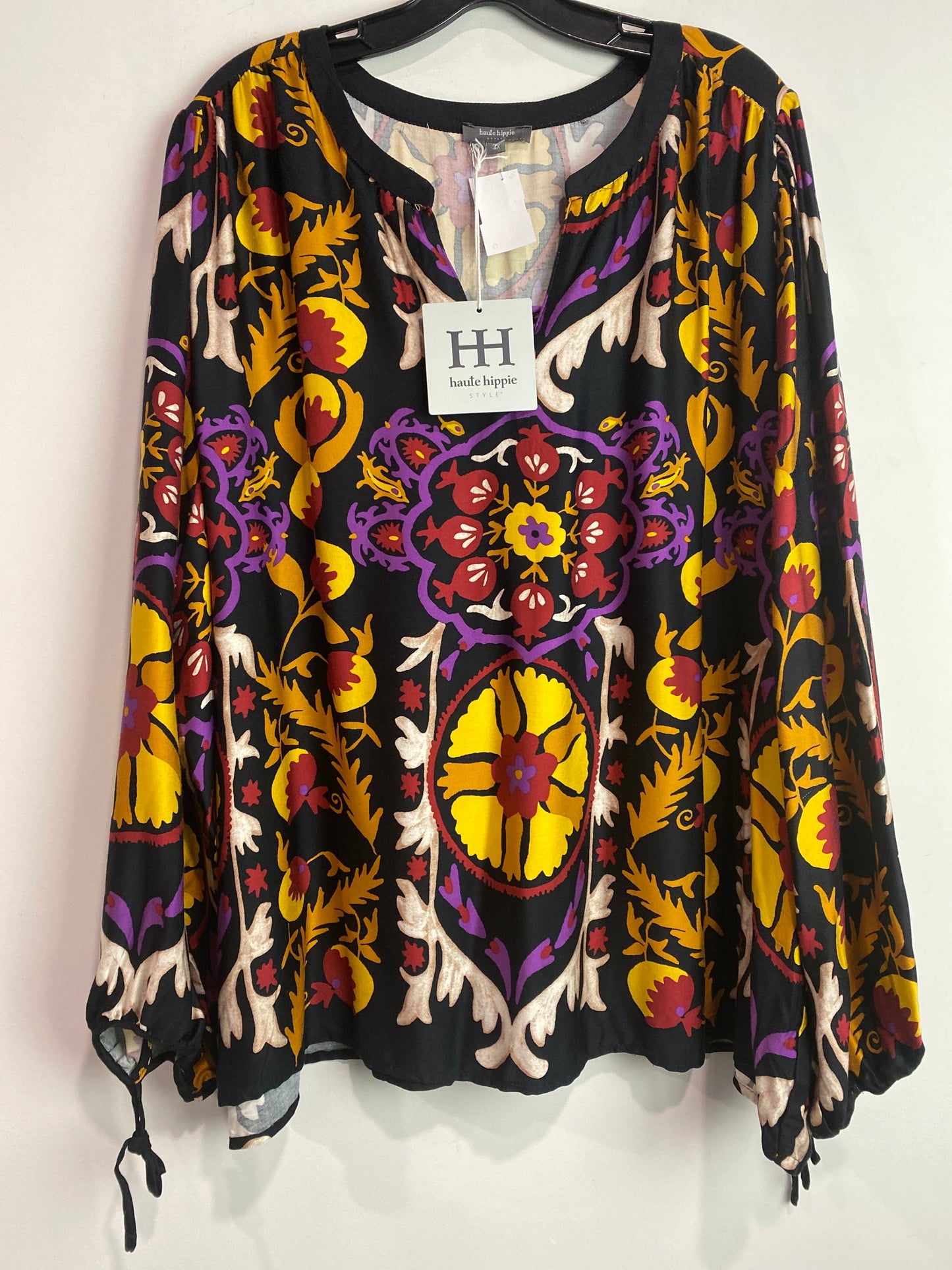 Top Long Sleeve By Haute Hippie In Yellow, Size: 3x