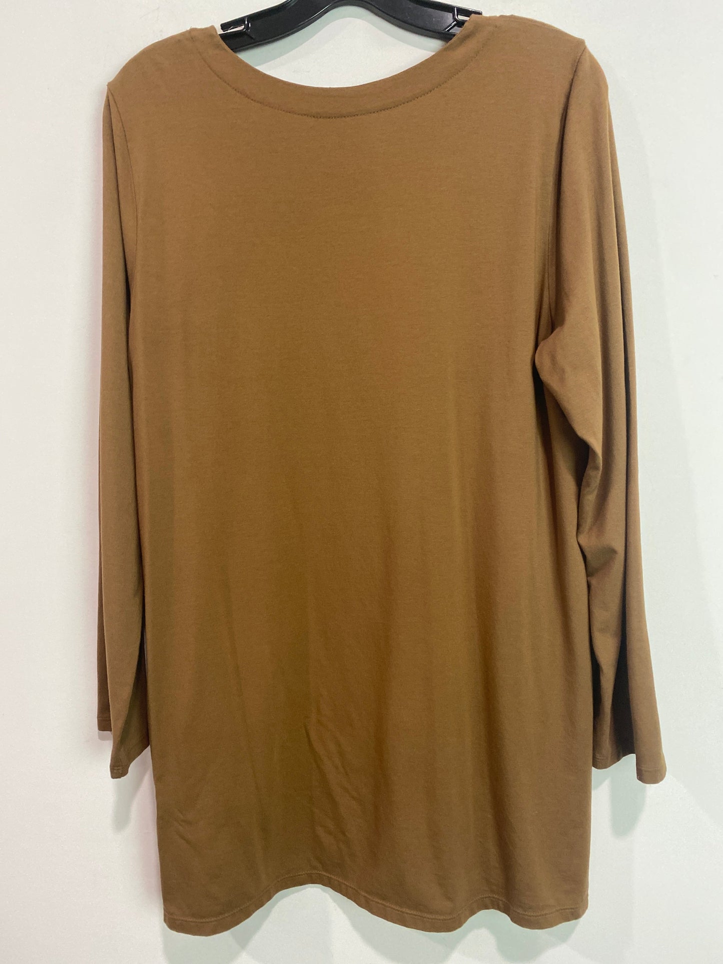 Top Long Sleeve By J. Jill In Brown, Size: L