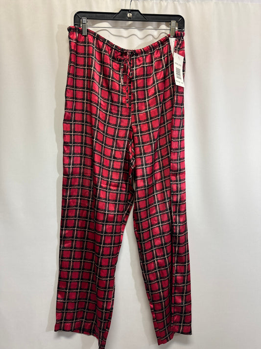 Pajama Pants By Clothes Mentor In Red, Size: L