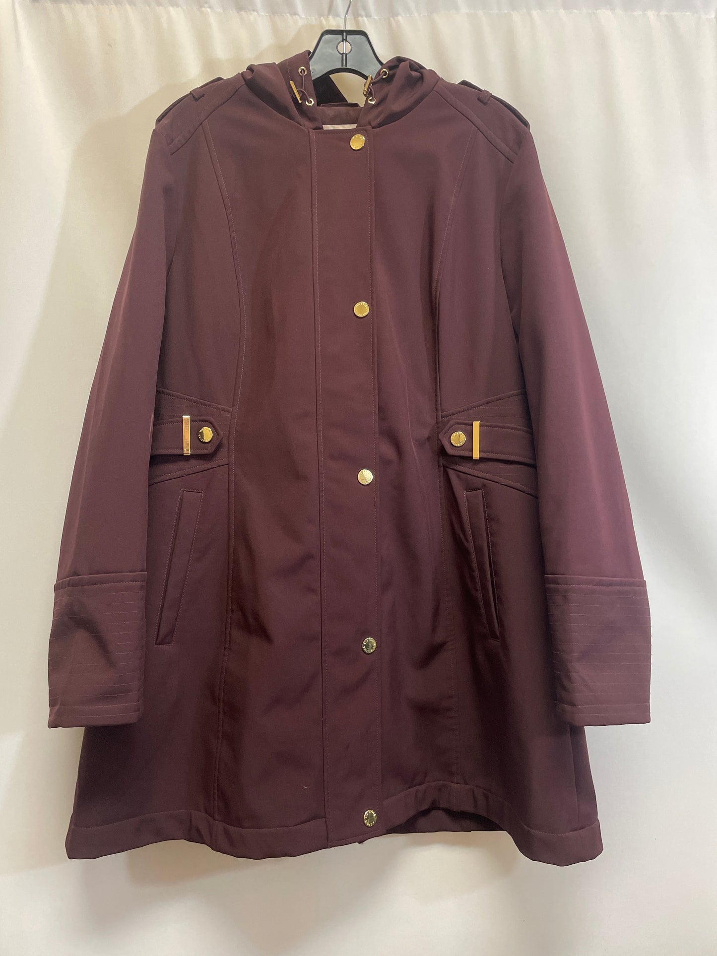 Coat Parka By Via Spiga In Purple, Size: Xl