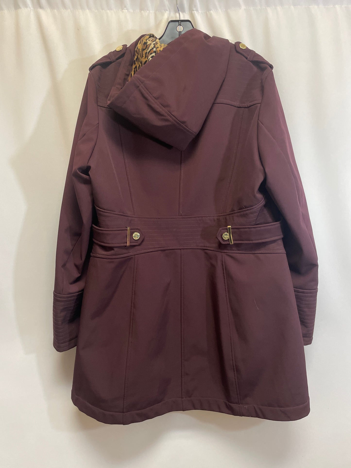 Coat Parka By Via Spiga In Purple, Size: Xl