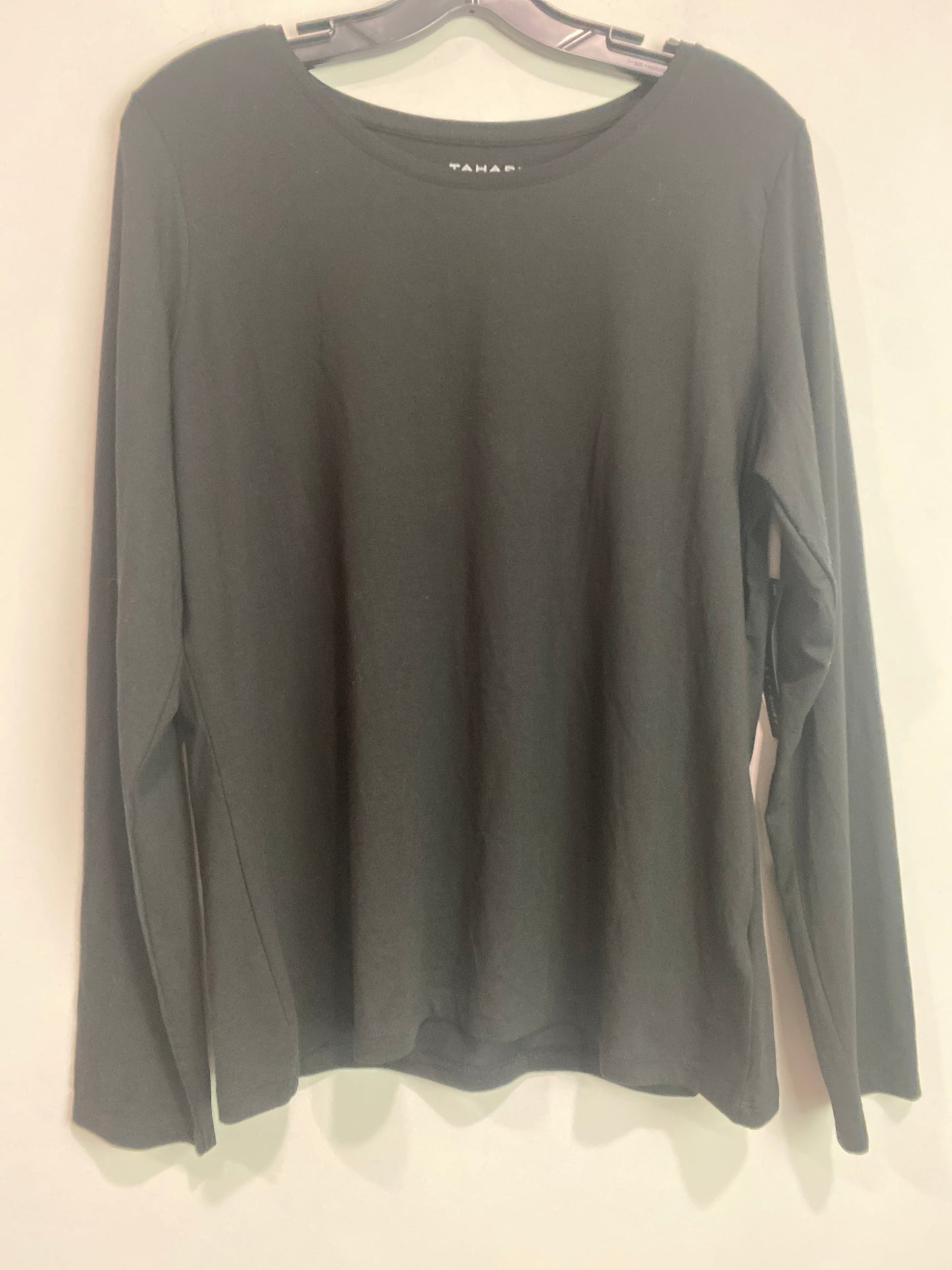 Top Long Sleeve By Tahari By Arthur Levine In Black, Size: Xl