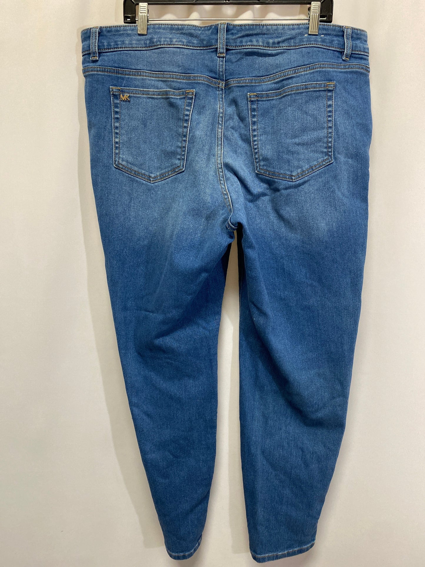 Jeans Straight By Michael Kors In Blue Denim, Size: 16