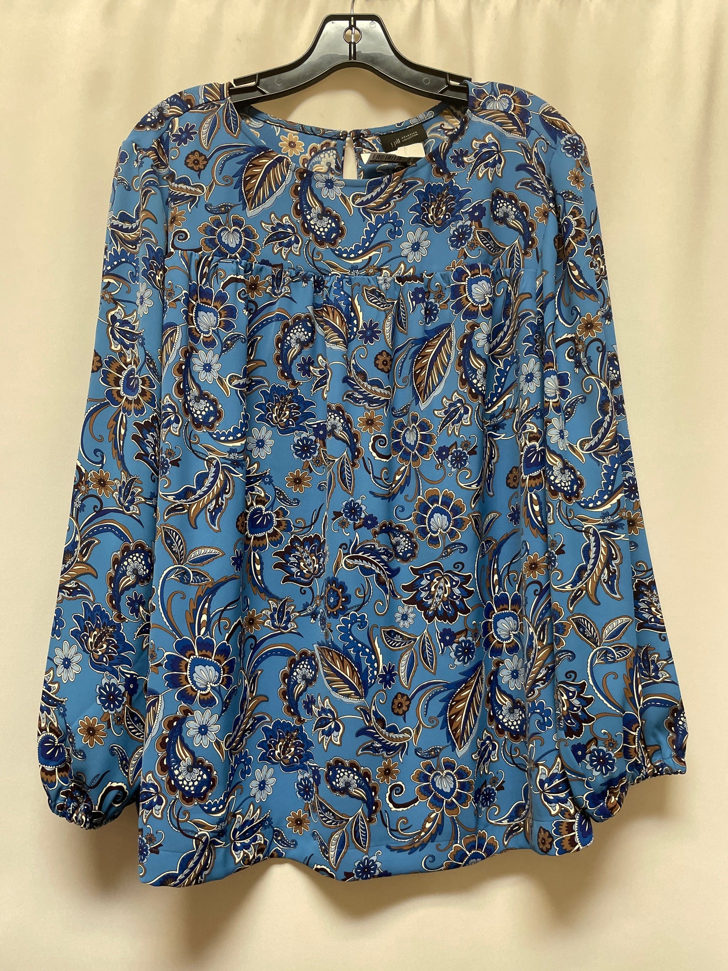 Top Long Sleeve By J. Jill In Blue, Size: Xl