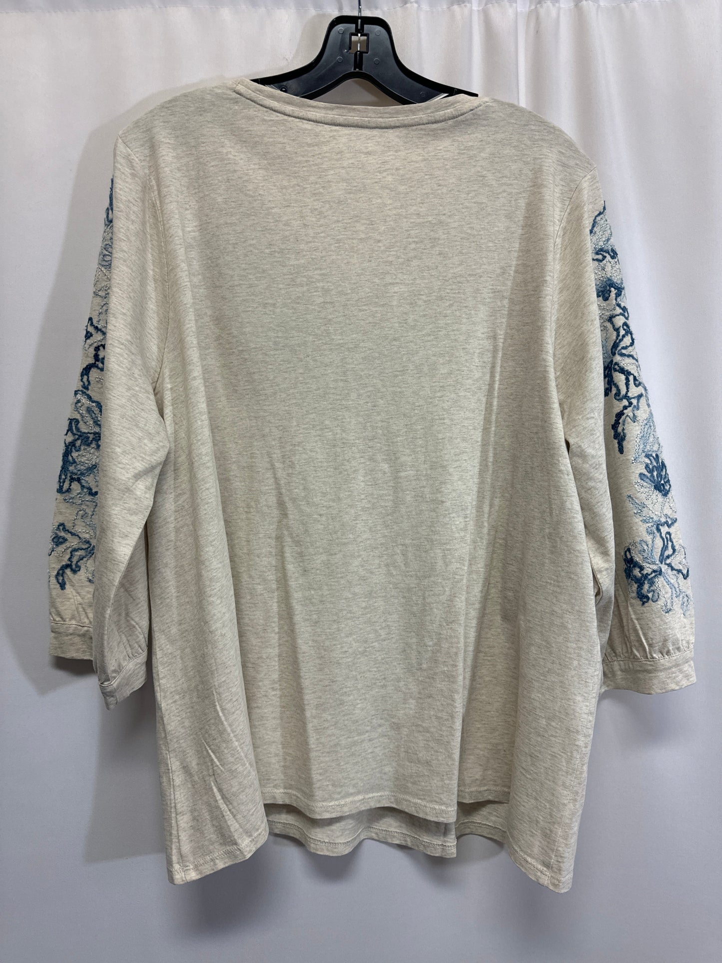 Top 3/4 Sleeve By Pure Jill In Tan, Size: Xl