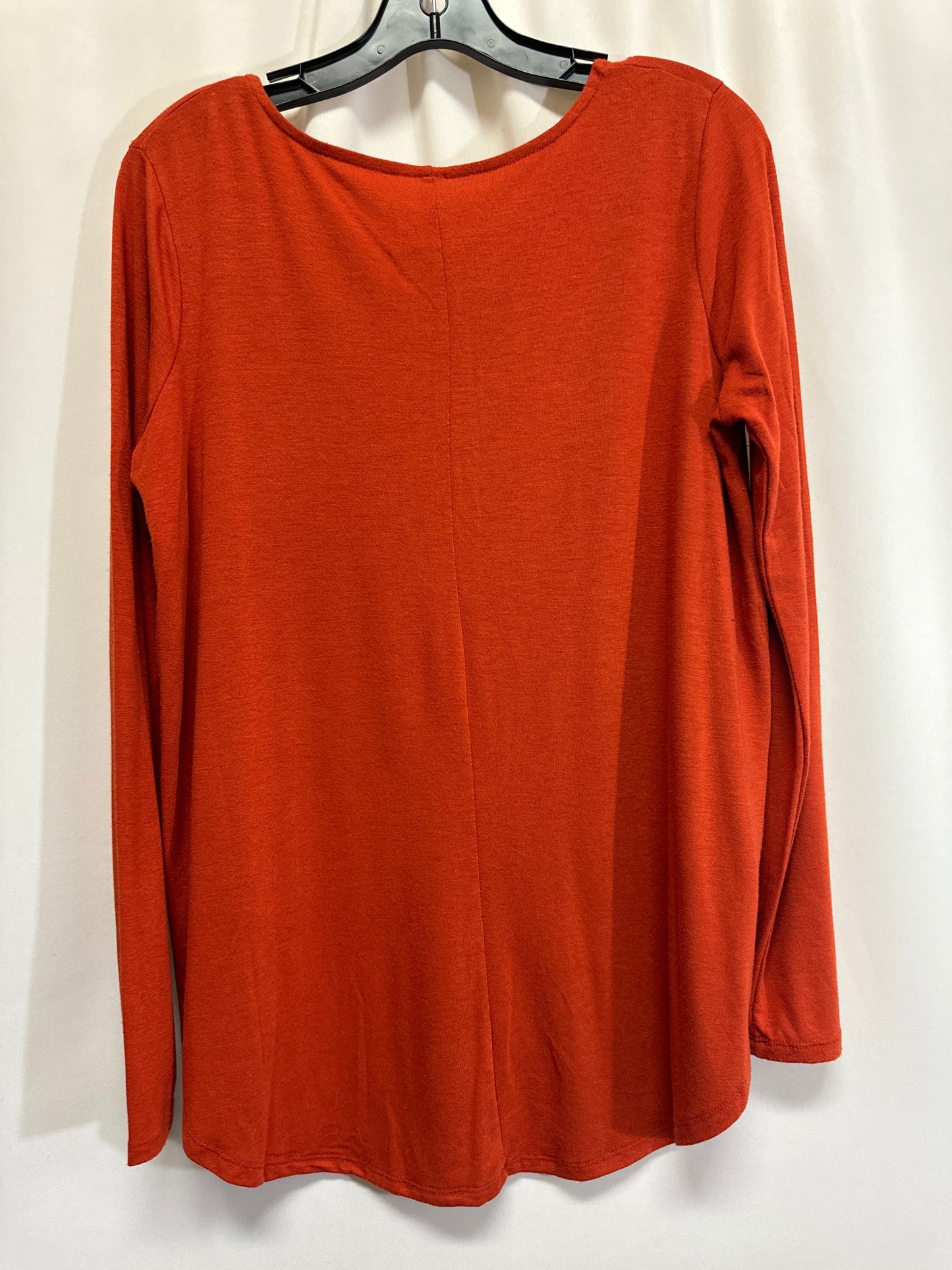 Top Long Sleeve By Zenana Outfitters In Orange, Size: M