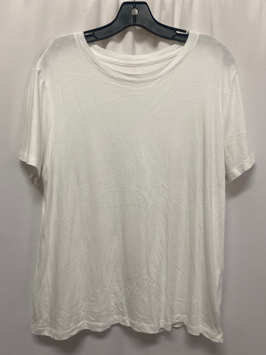 Top Short Sleeve By A New Day In White, Size: Xl