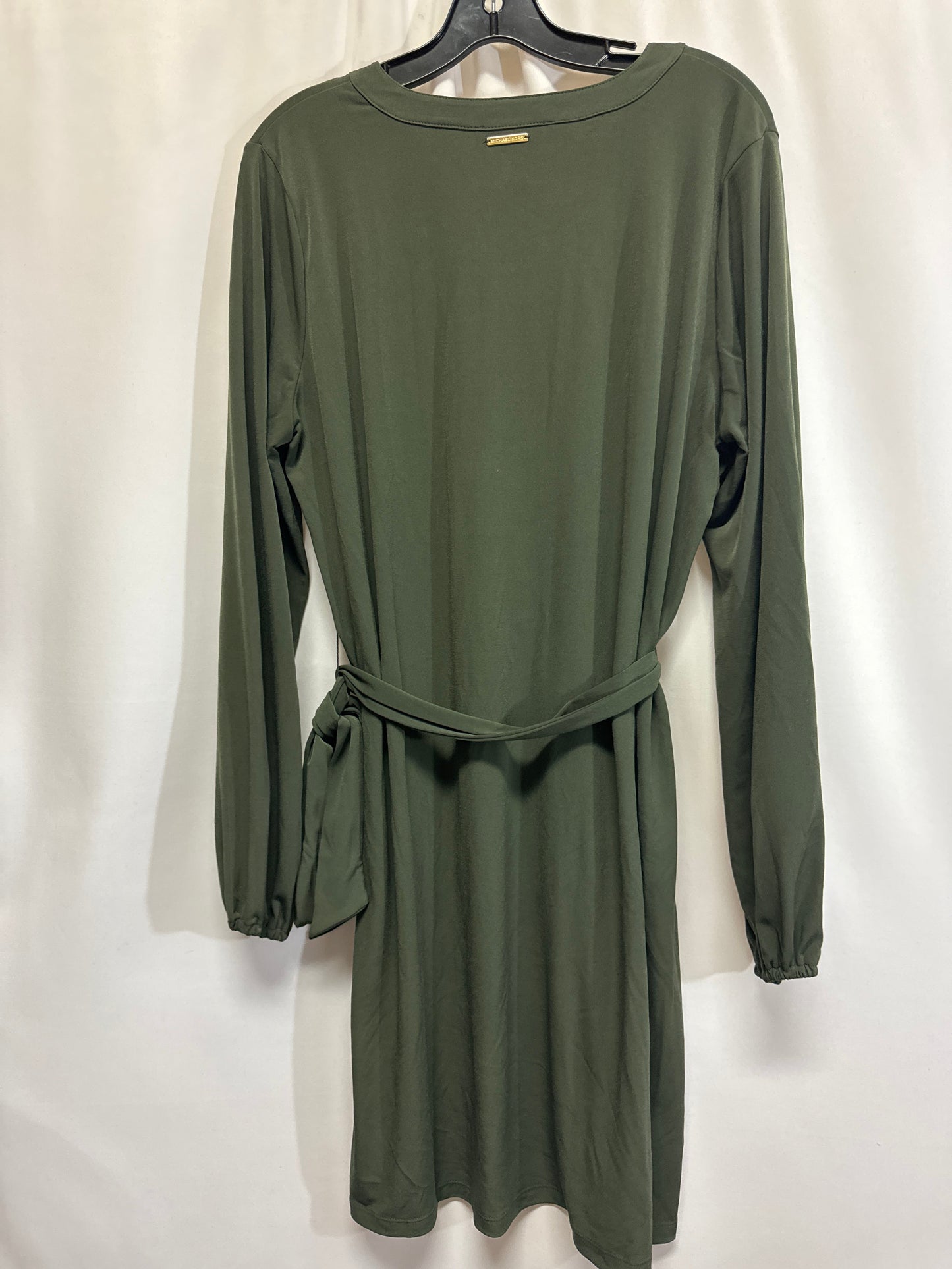 Dress Casual Midi By Michael Kors In Green, Size: Xl