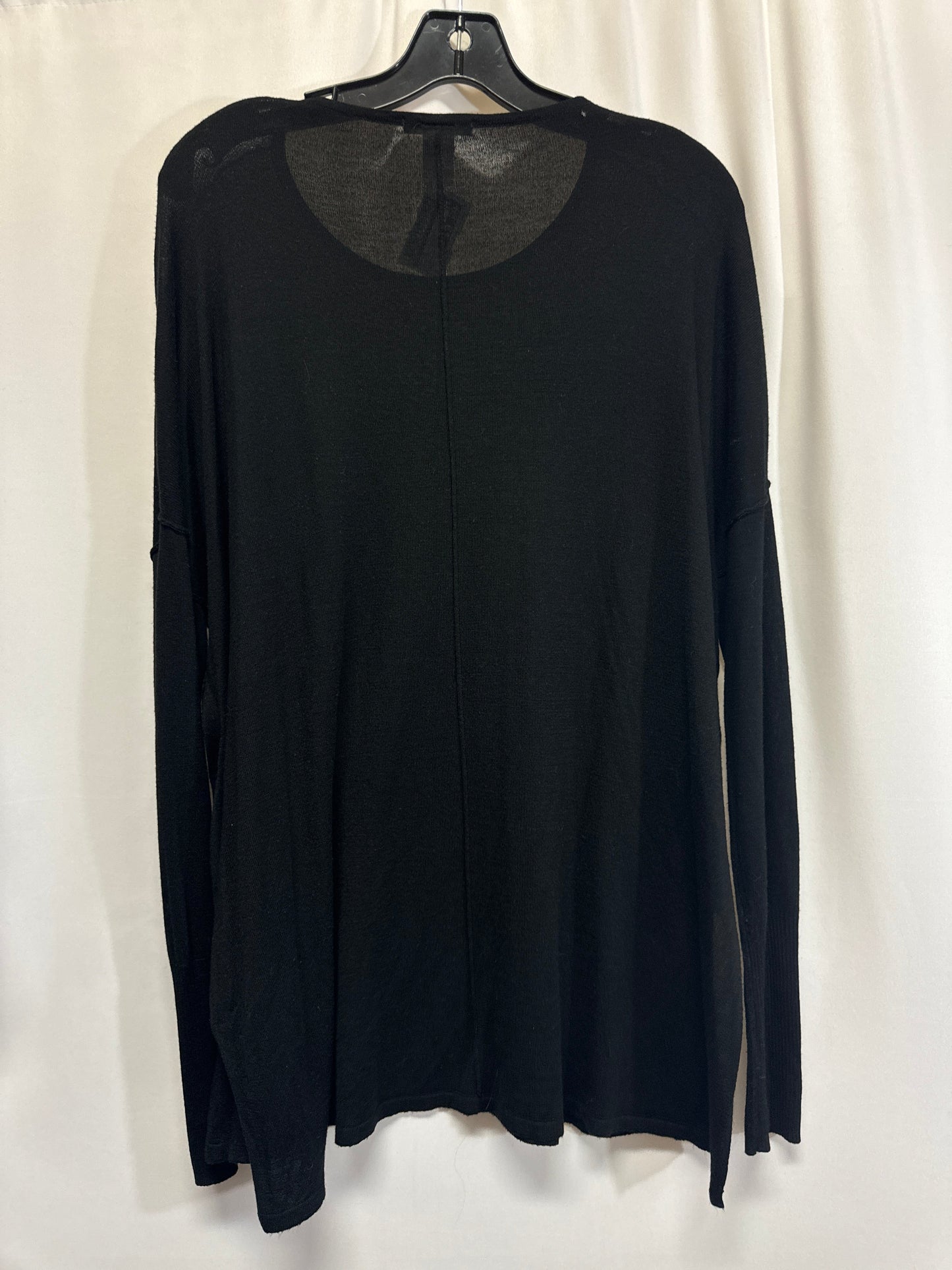 Top Long Sleeve By H&m In Black, Size: M