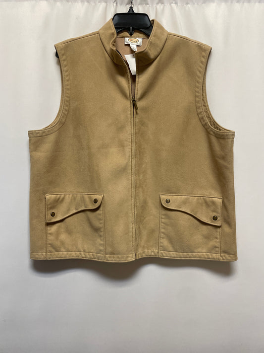 Vest Other By Talbots In Tan, Size: Xl