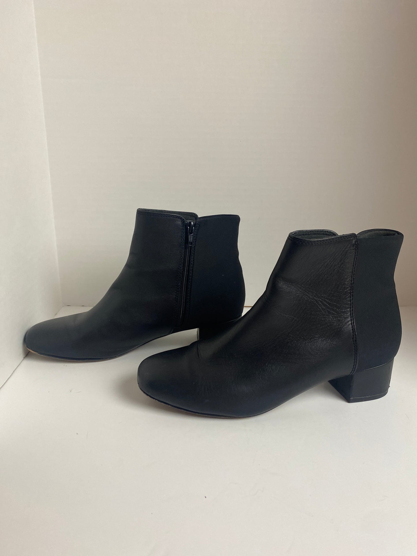 Boots Ankle Heels By Clarks In Black, Size: 8.5