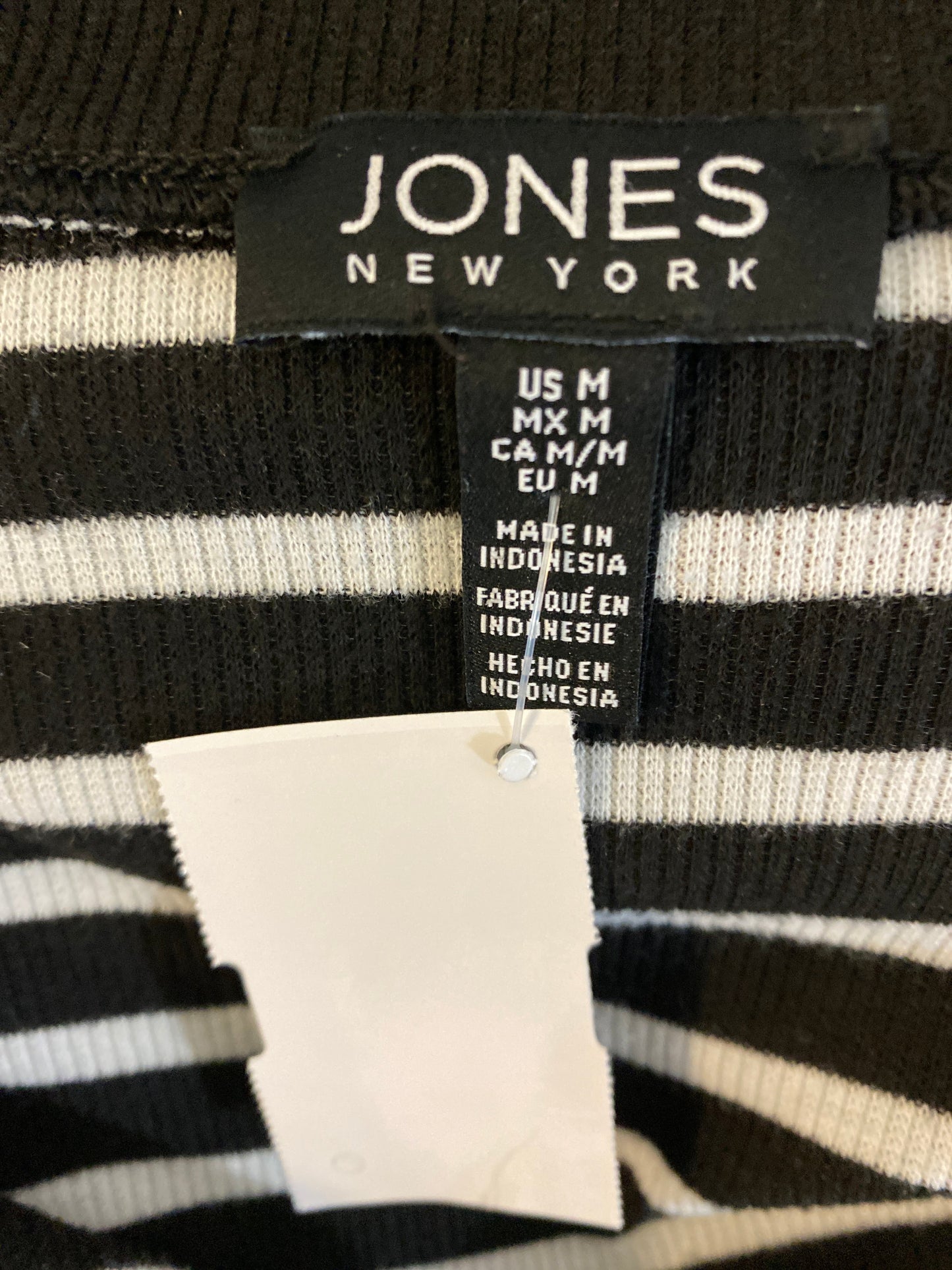 Cardigan By Jones New York In Black & White, Size: M