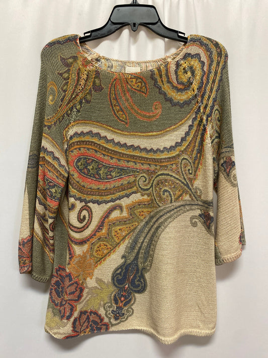 Sweater By Chicos In Tan, Size: M