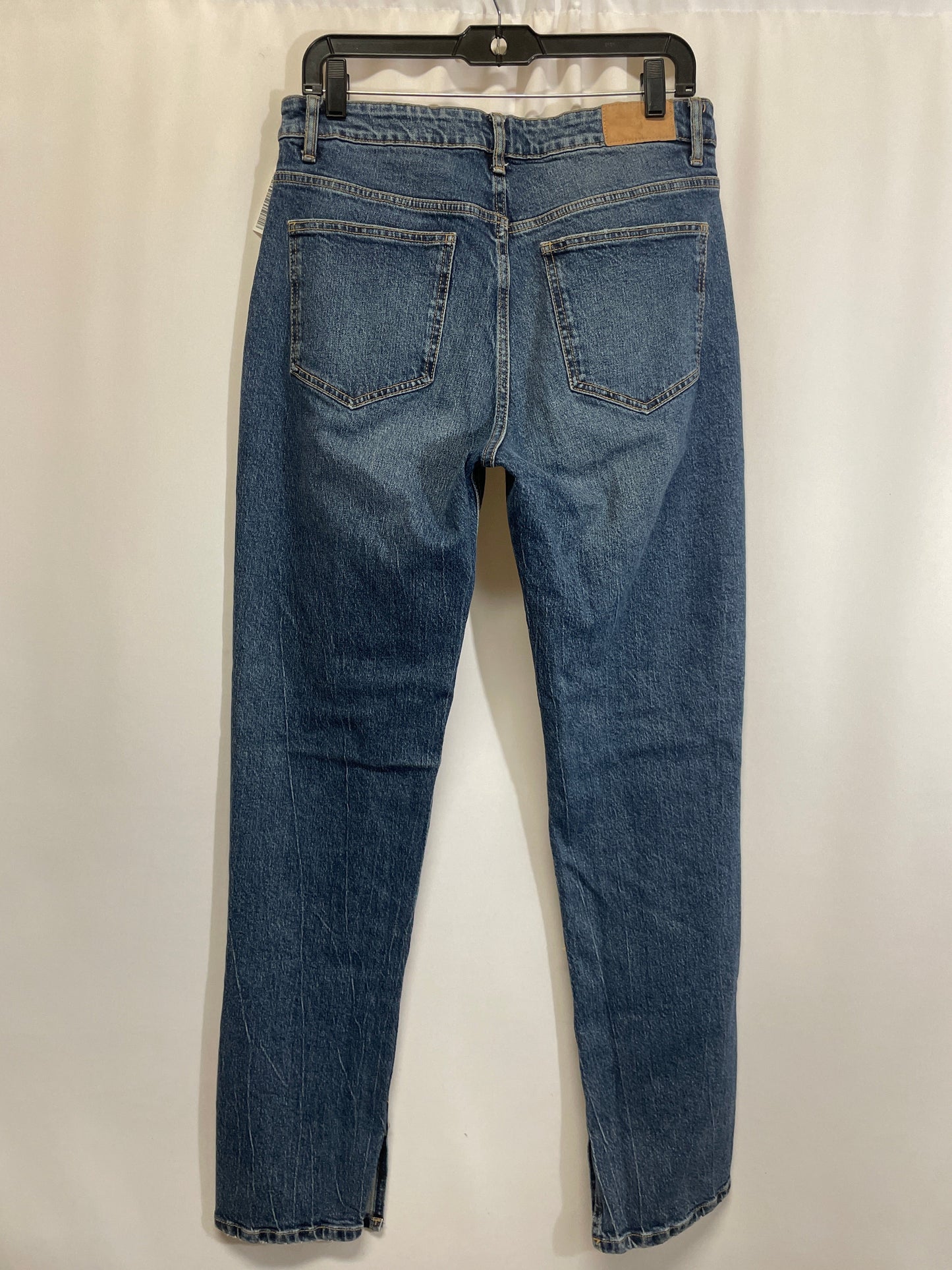 Jeans Straight By Zara In Blue Denim, Size: 10