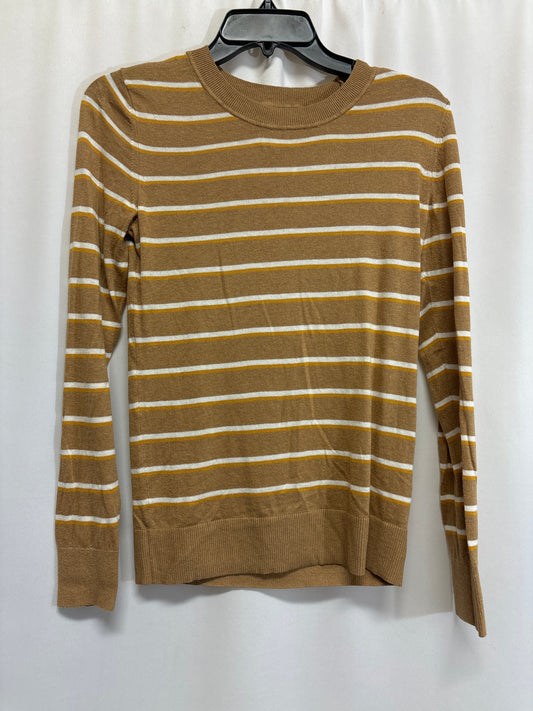 Top Long Sleeve By Banana Republic In Tan, Size: Xs