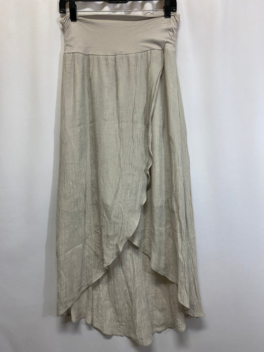 Skirt Midi By Apt 9 In Tan, Size: M