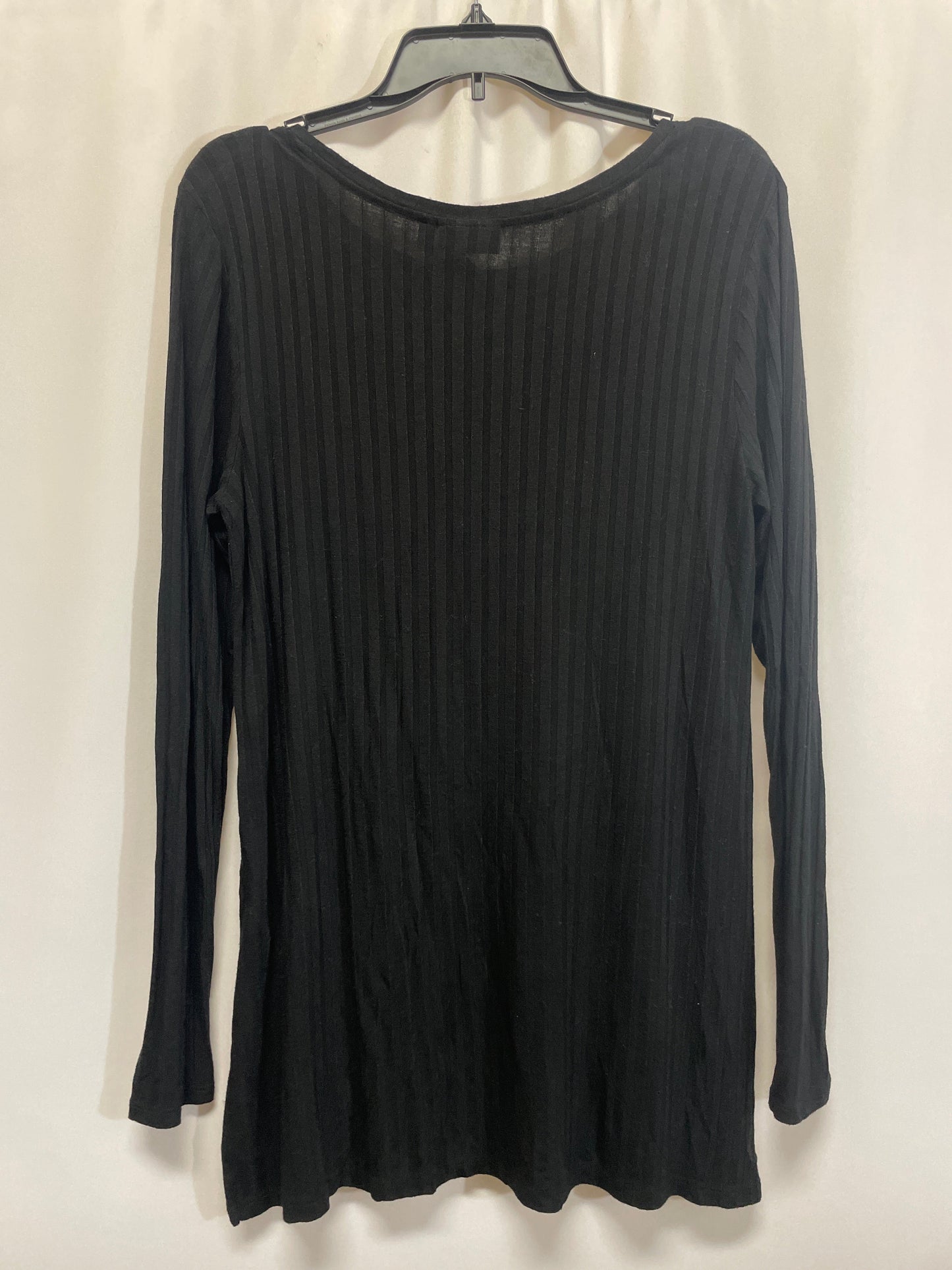 Top Long Sleeve By Apt 9 In Black, Size: M