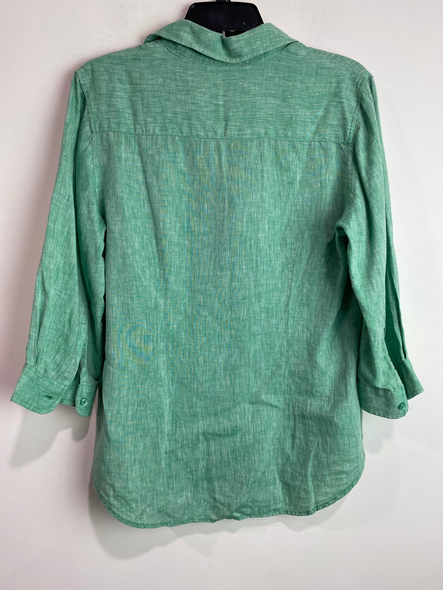 Top 3/4 Sleeve By Coldwater Creek In Green, Size: M