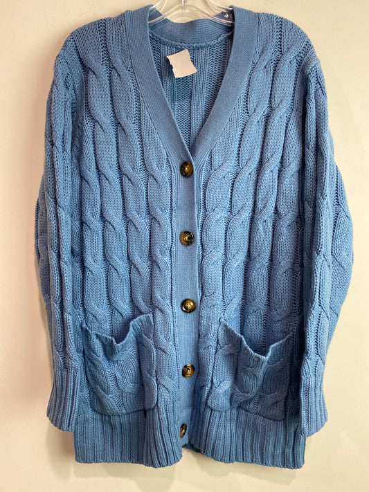 Cardigan By Clothes Mentor In Blue, Size: Xl