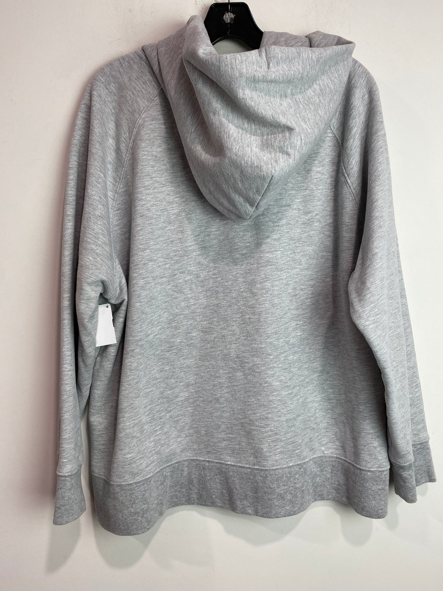 Sweatshirt Hoodie By Gap In Grey, Size: 1x