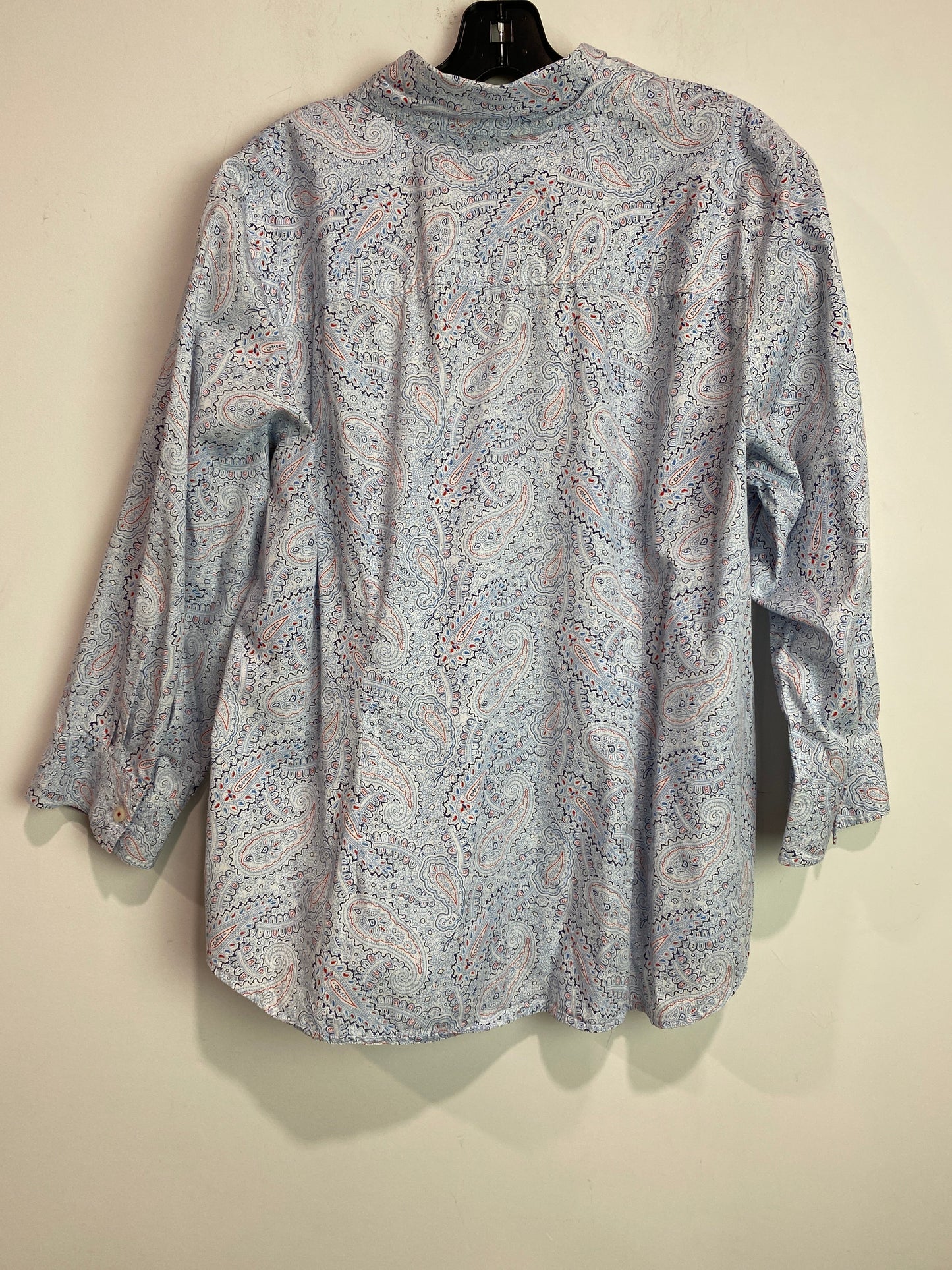 Top Long Sleeve By Tommy Hilfiger In Blue, Size: Xl