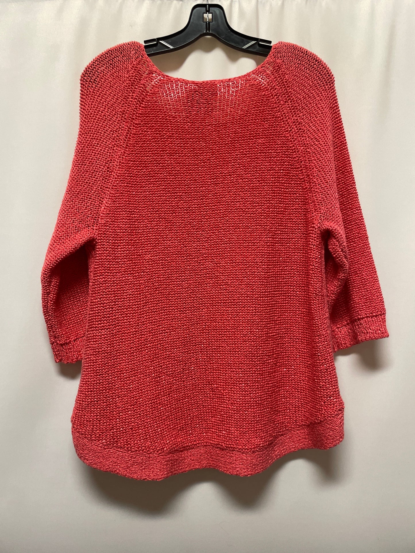 Sweater By Chicos In Pink, Size: Xl