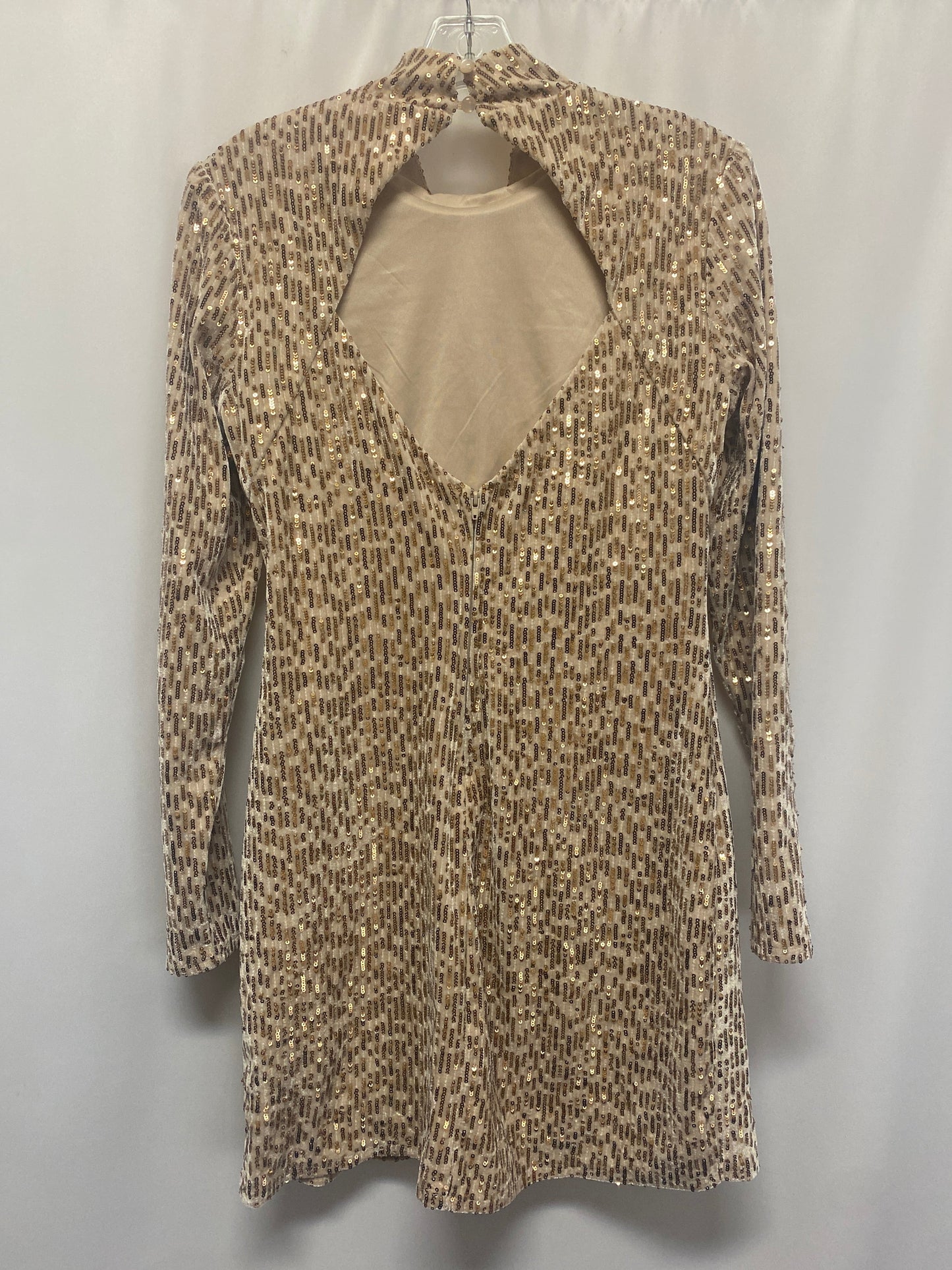 Dress Casual Midi By Blue Rain In Tan, Size: L