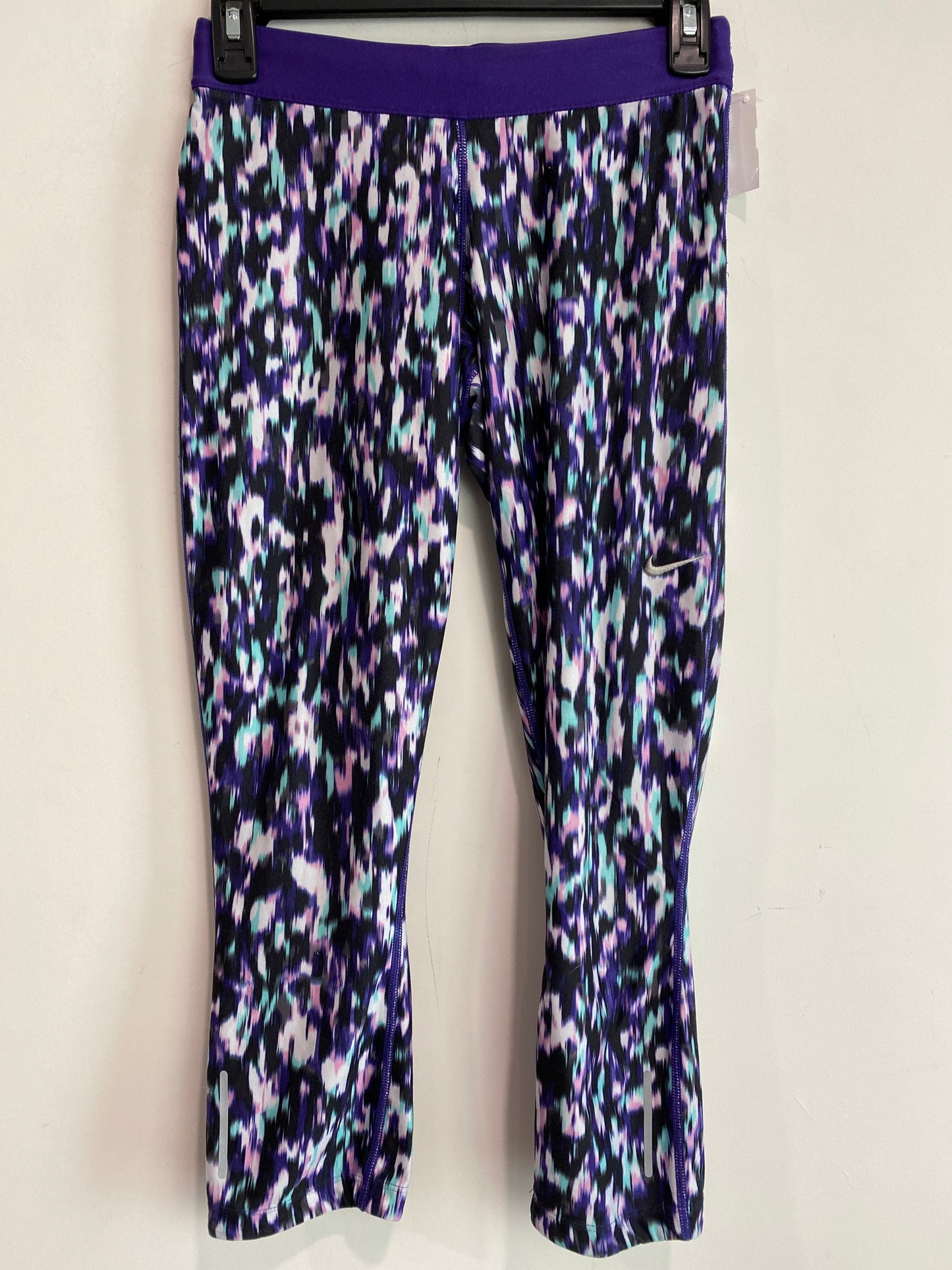 Athletic Leggings By Nike In Purple, Size: S