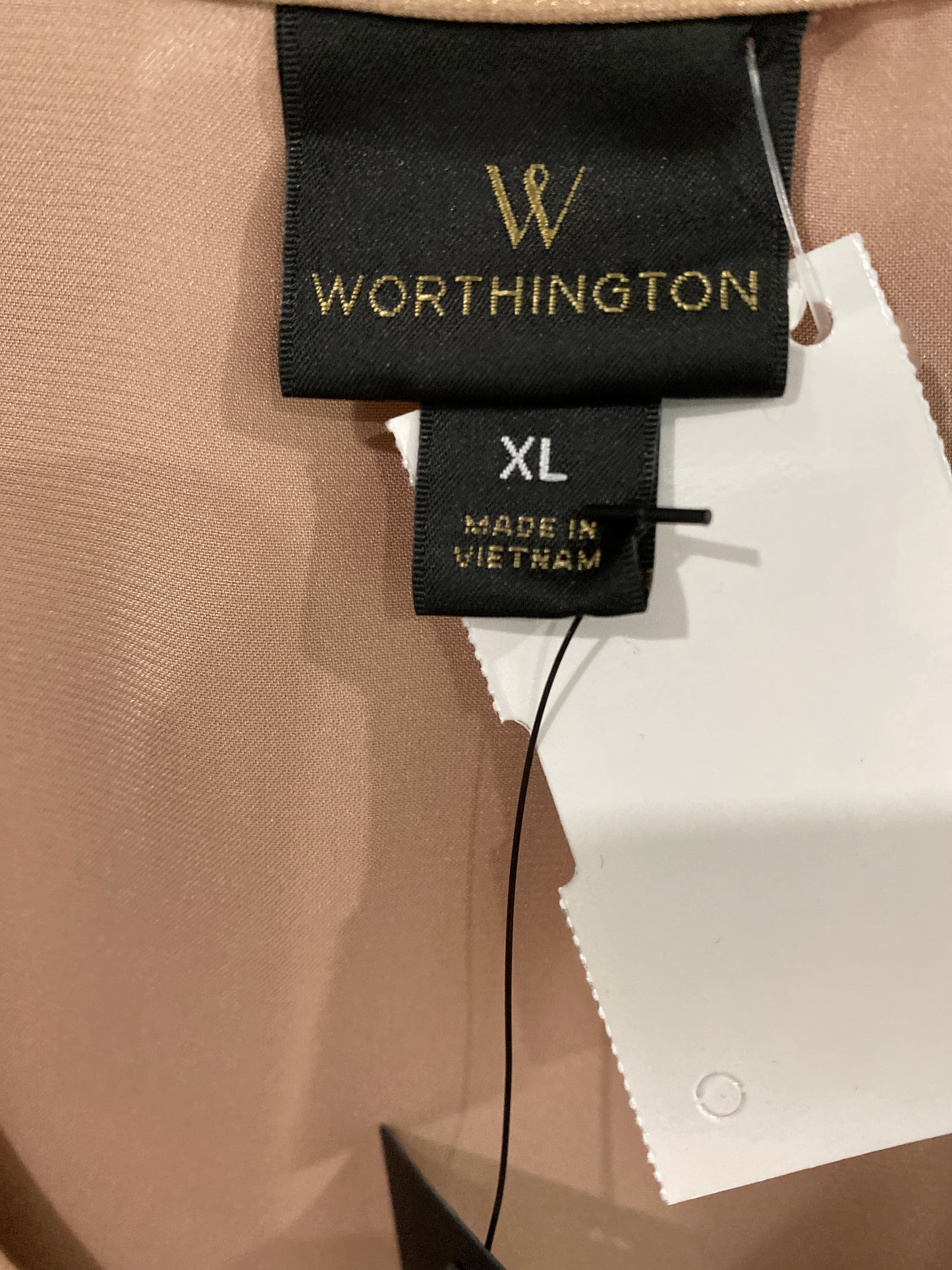 Tank Top By Worthington In Rose Gold, Size: Xl