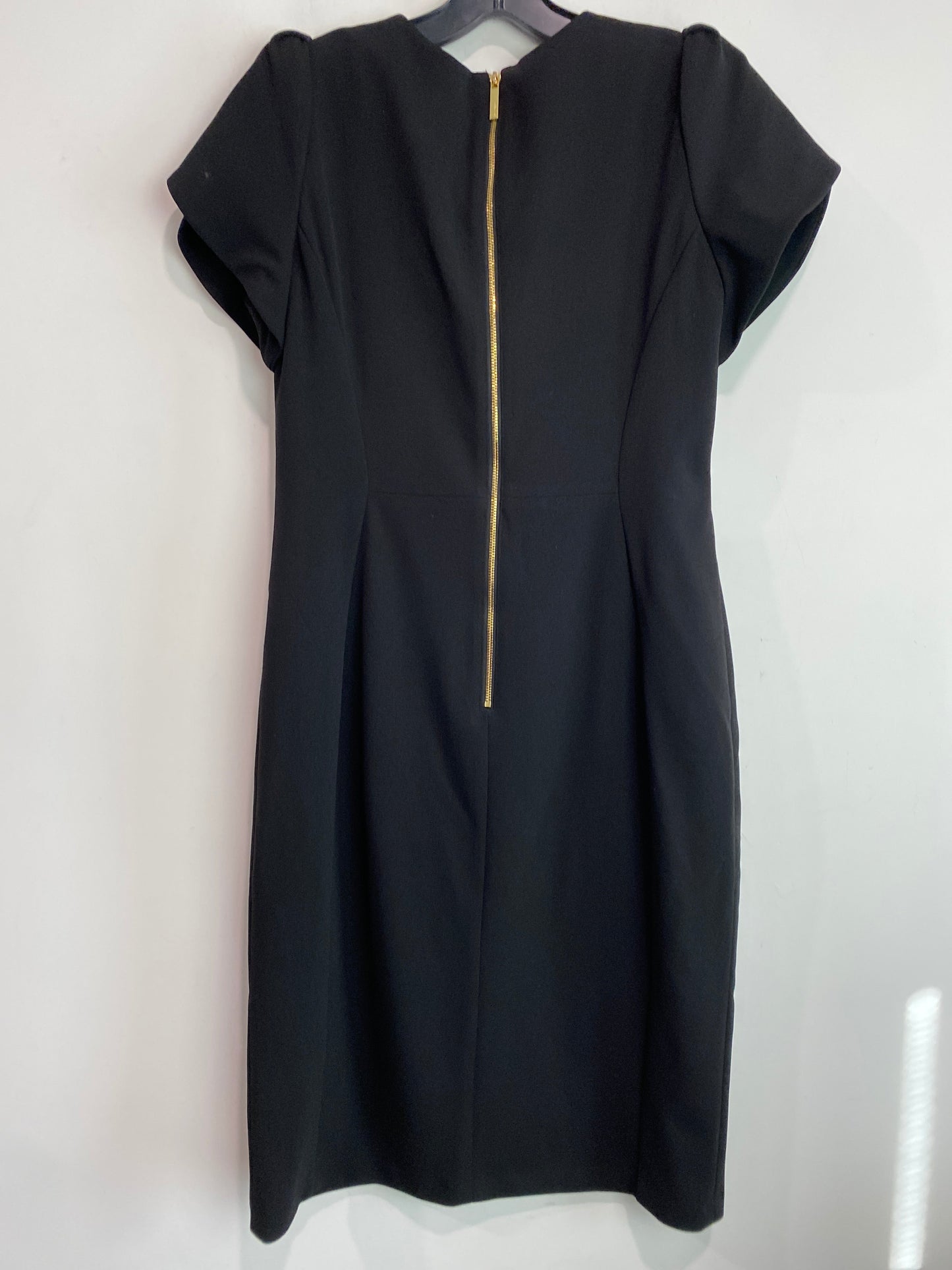 Dress Casual Midi By Calvin Klein In Black, Size: M