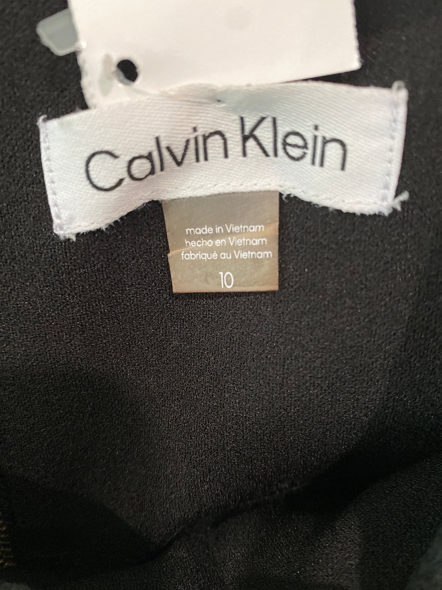 Dress Casual Midi By Calvin Klein In Black, Size: M