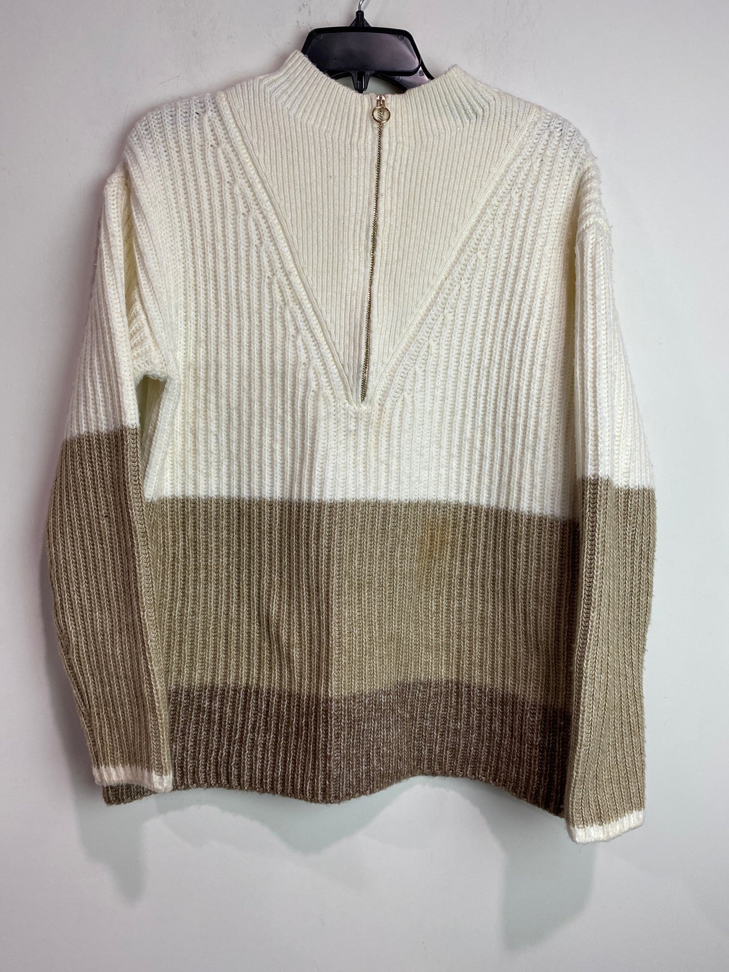 Sweater By Talbots In Cream, Size: L