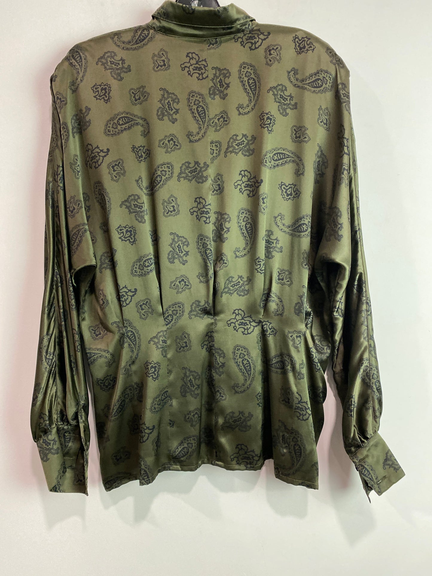 Top Long Sleeve By Escada In Green, Size: M