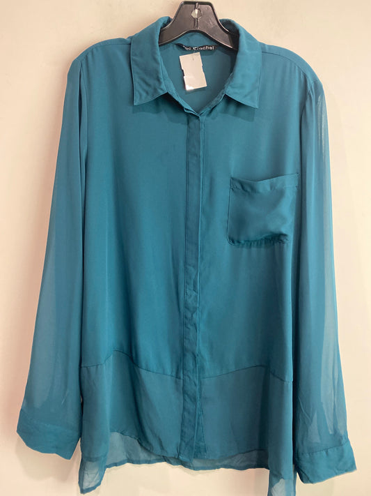 Top Long Sleeve By Zac And Rachel In Green, Size: Xl