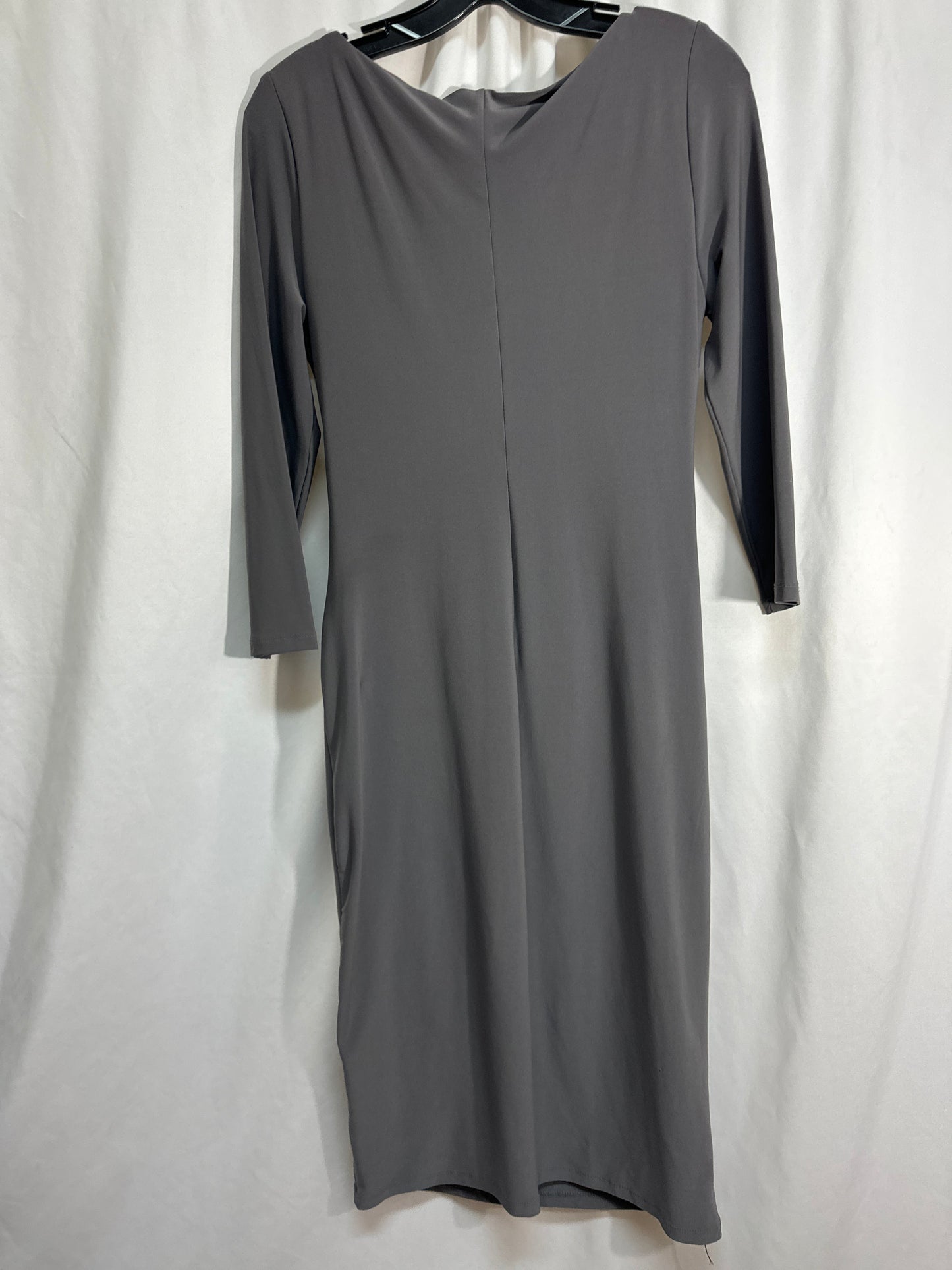 Dress Casual Midi By Ralph Lauren In Grey, Size: M