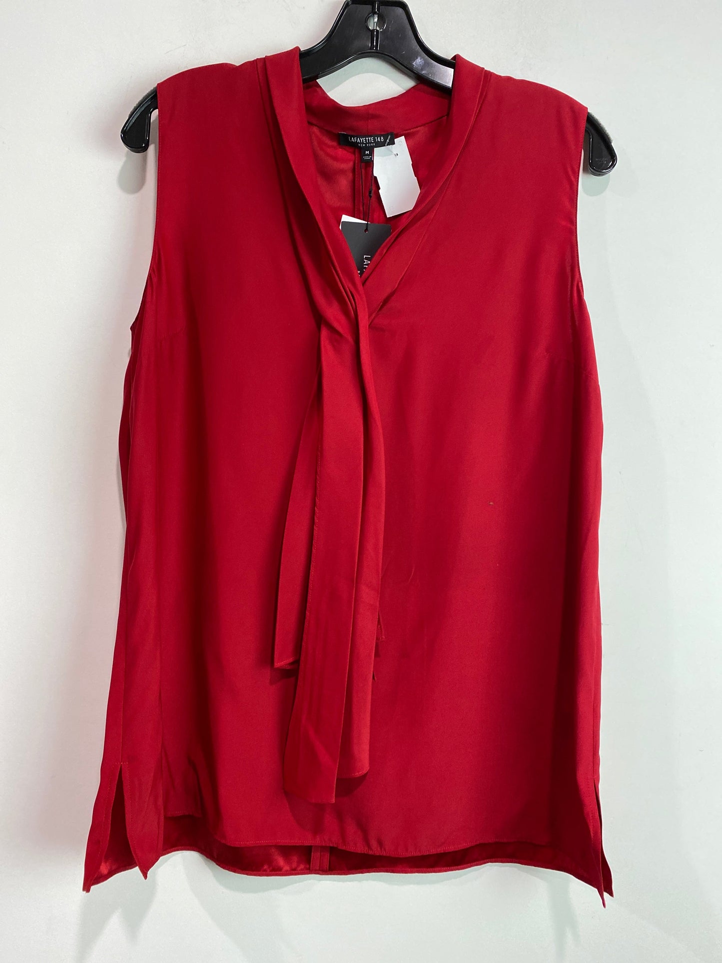 Top Sleeveless By Lafayette 148 In Red, Size: M