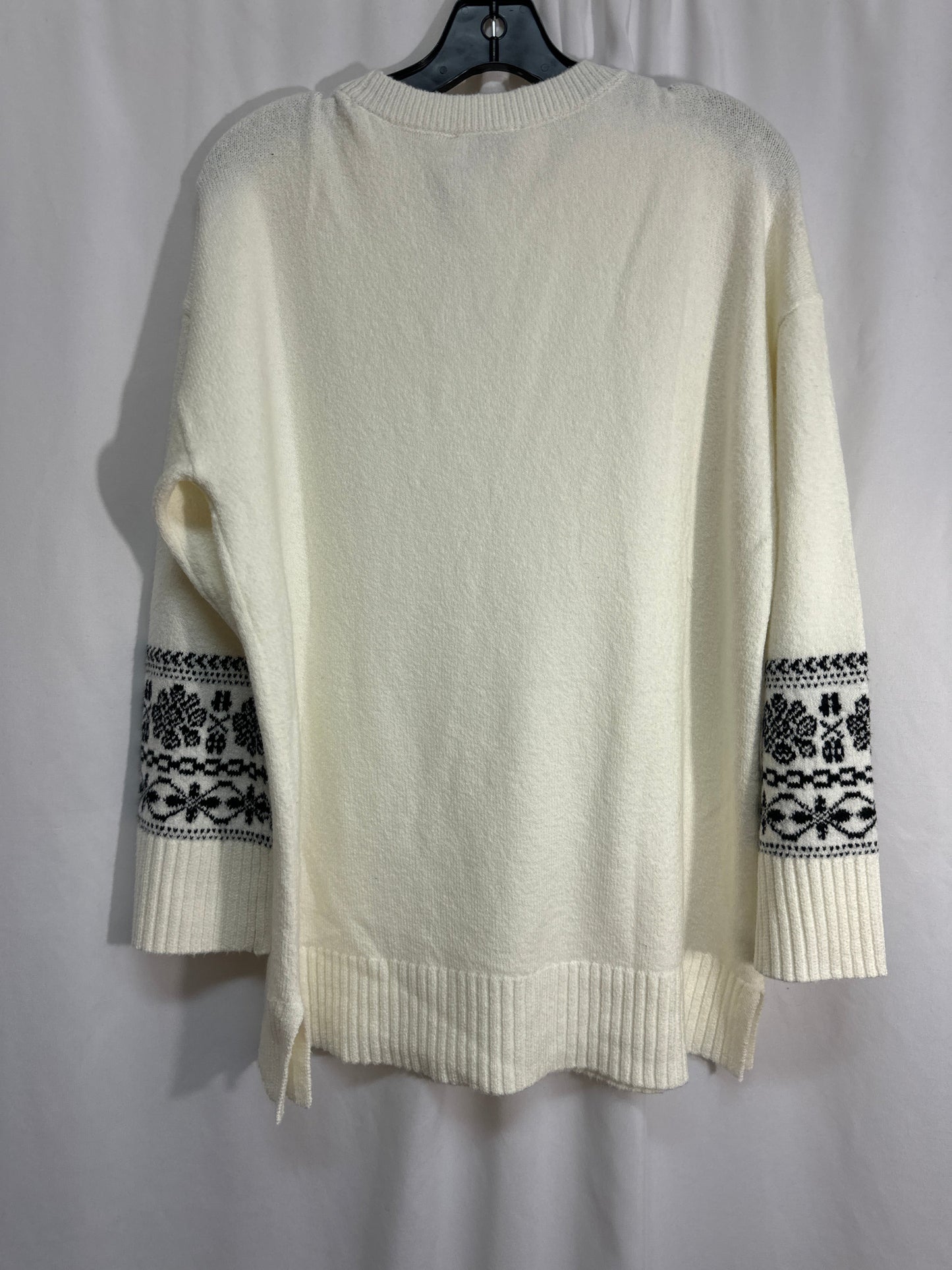 Sweater By Loft In White, Size: L