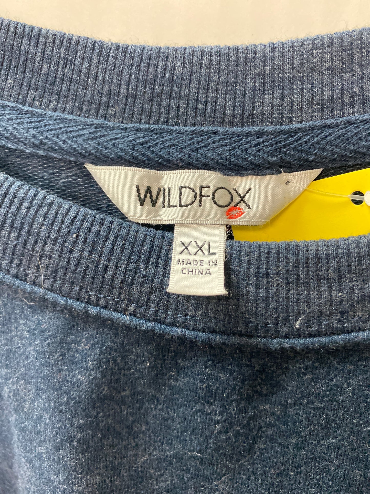 Sweatshirt Crewneck By Wildfox In Blue, Size: Xxl