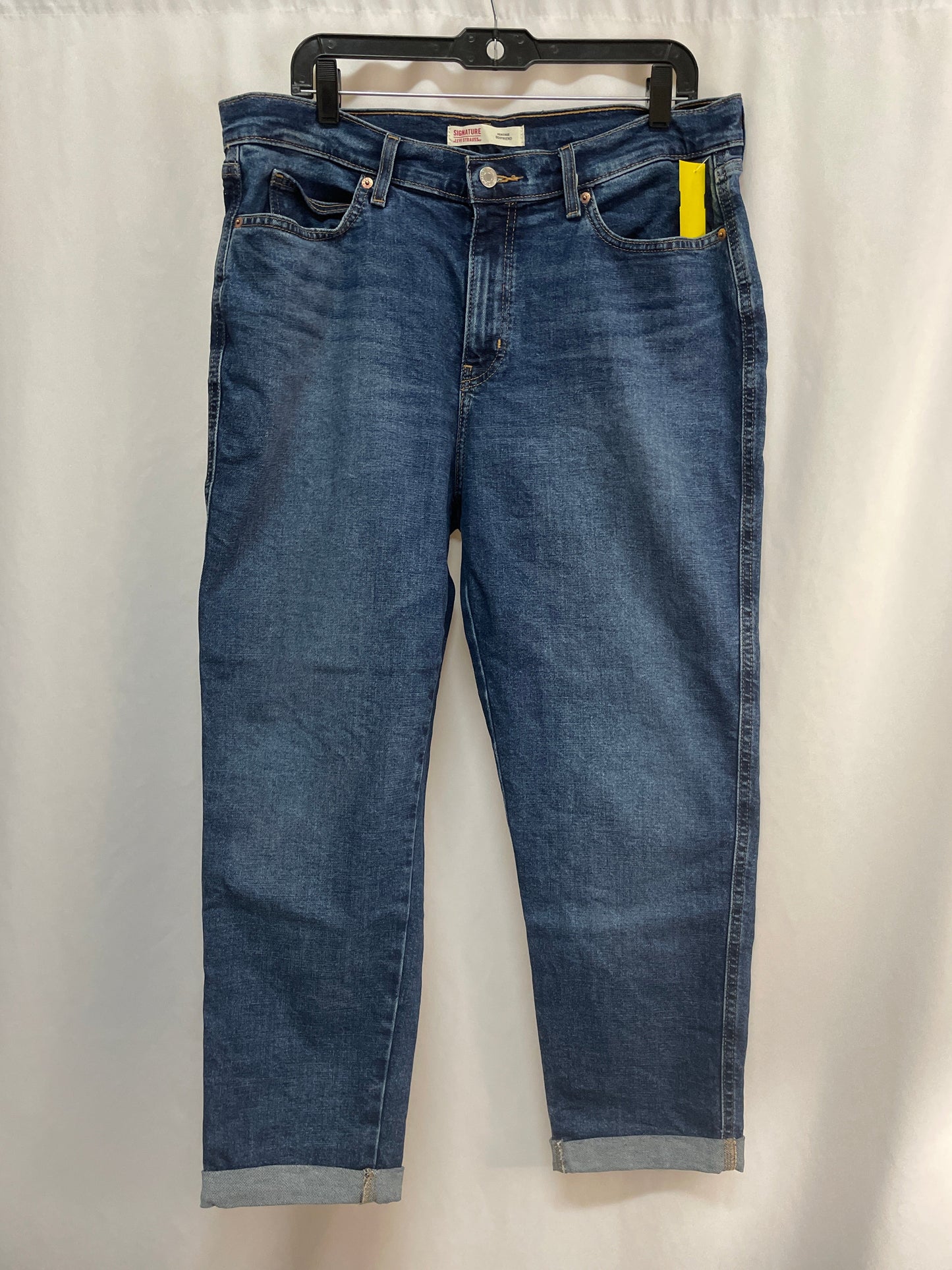 Jeans Boyfriend By Levis In Blue, Size: 14