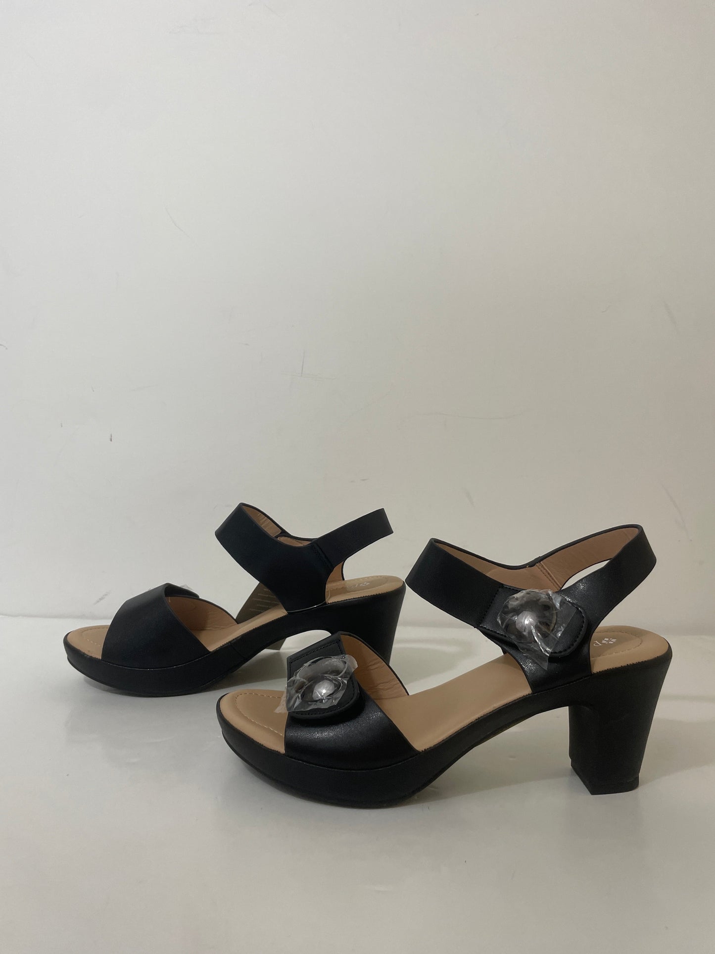 Sandals Heels Block By Spring Step In Black, Size: 9