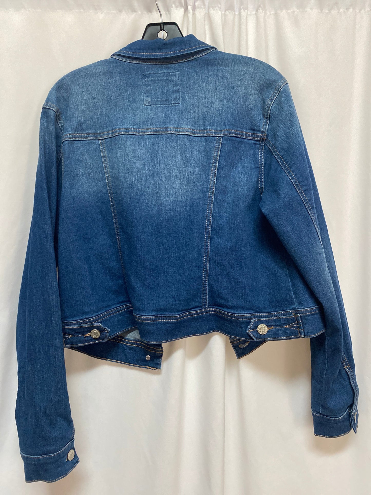 Jacket Denim By Clothes Mentor In Blue, Size: 1x