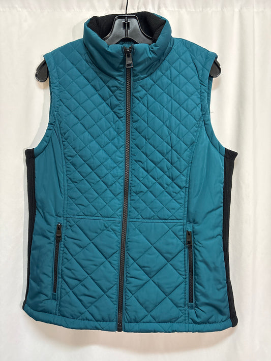 Vest Puffer & Quilted By Andrew Marc In Teal, Size: M