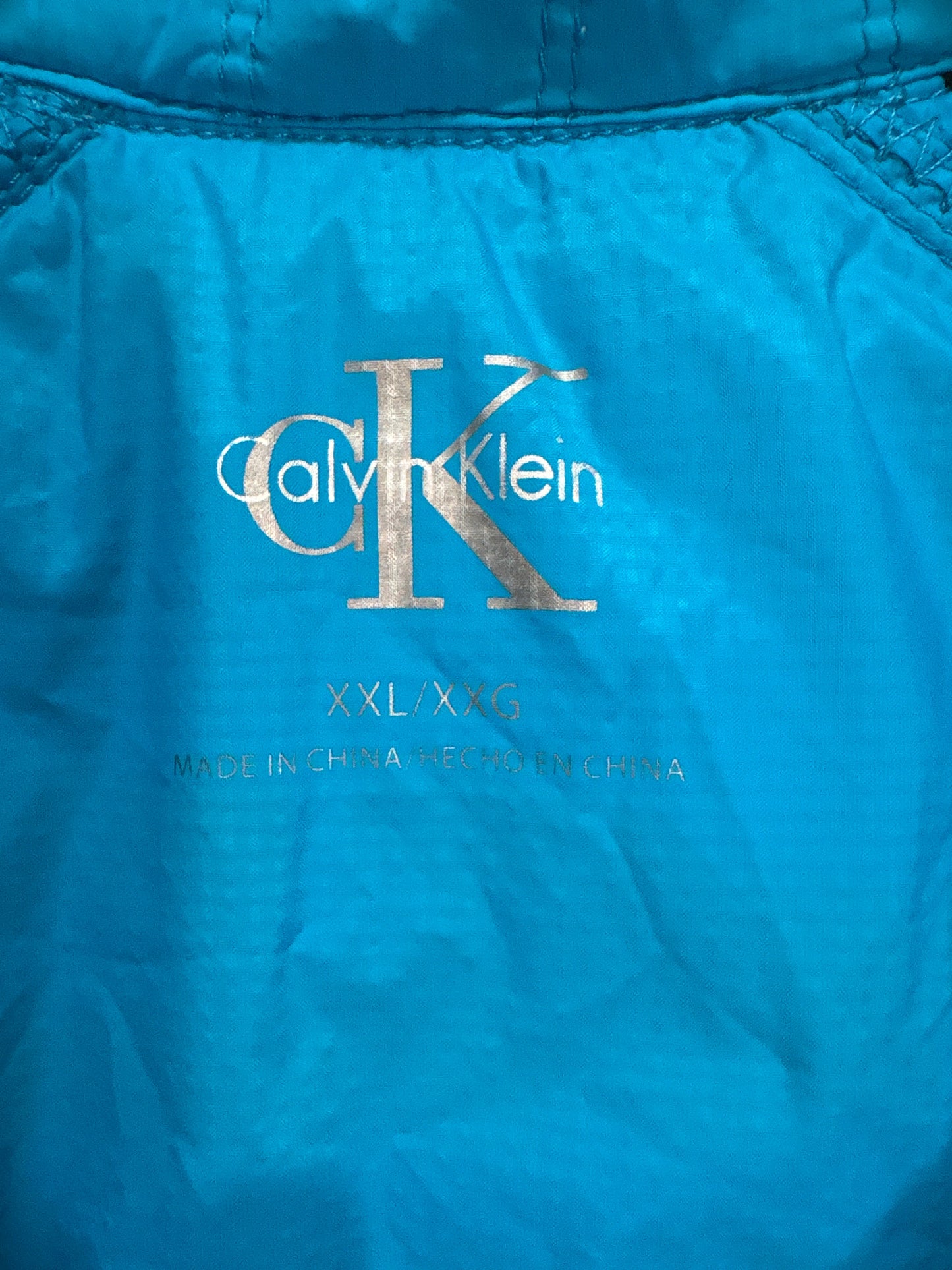 Jacket Other By Calvin Klein In Teal, Size: Xxl