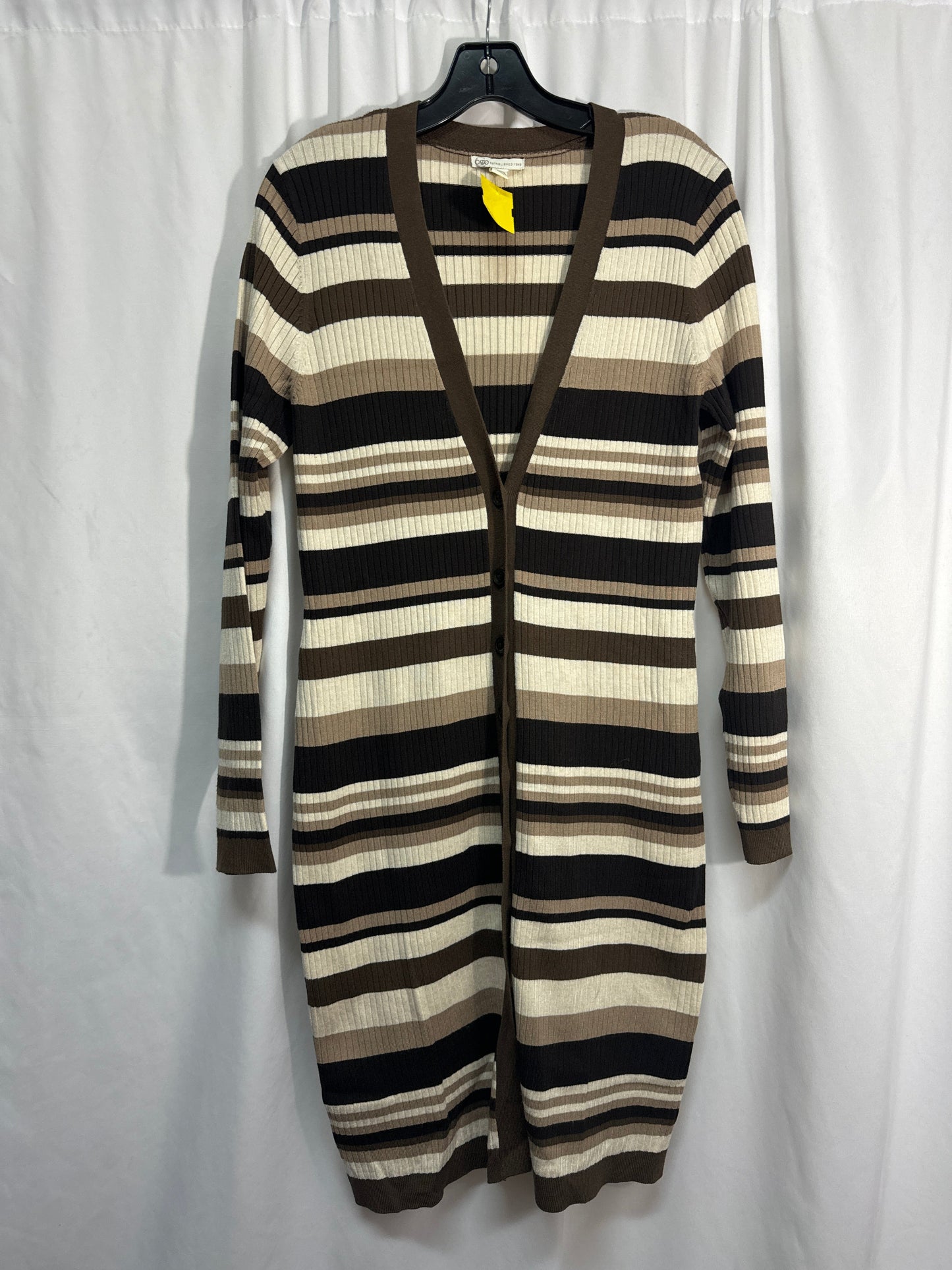 Cardigan By Cato In Tan, Size: L