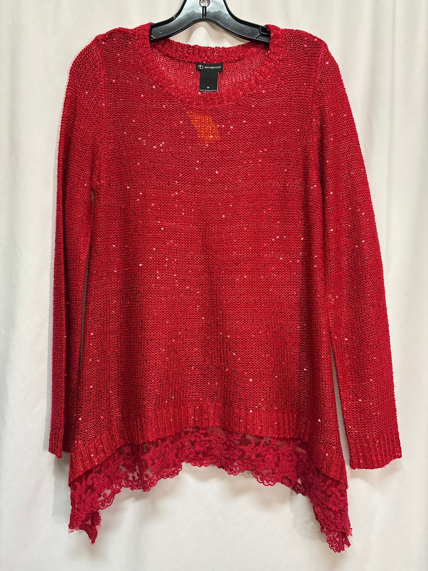 Sweater By New Directions In Red, Size: M