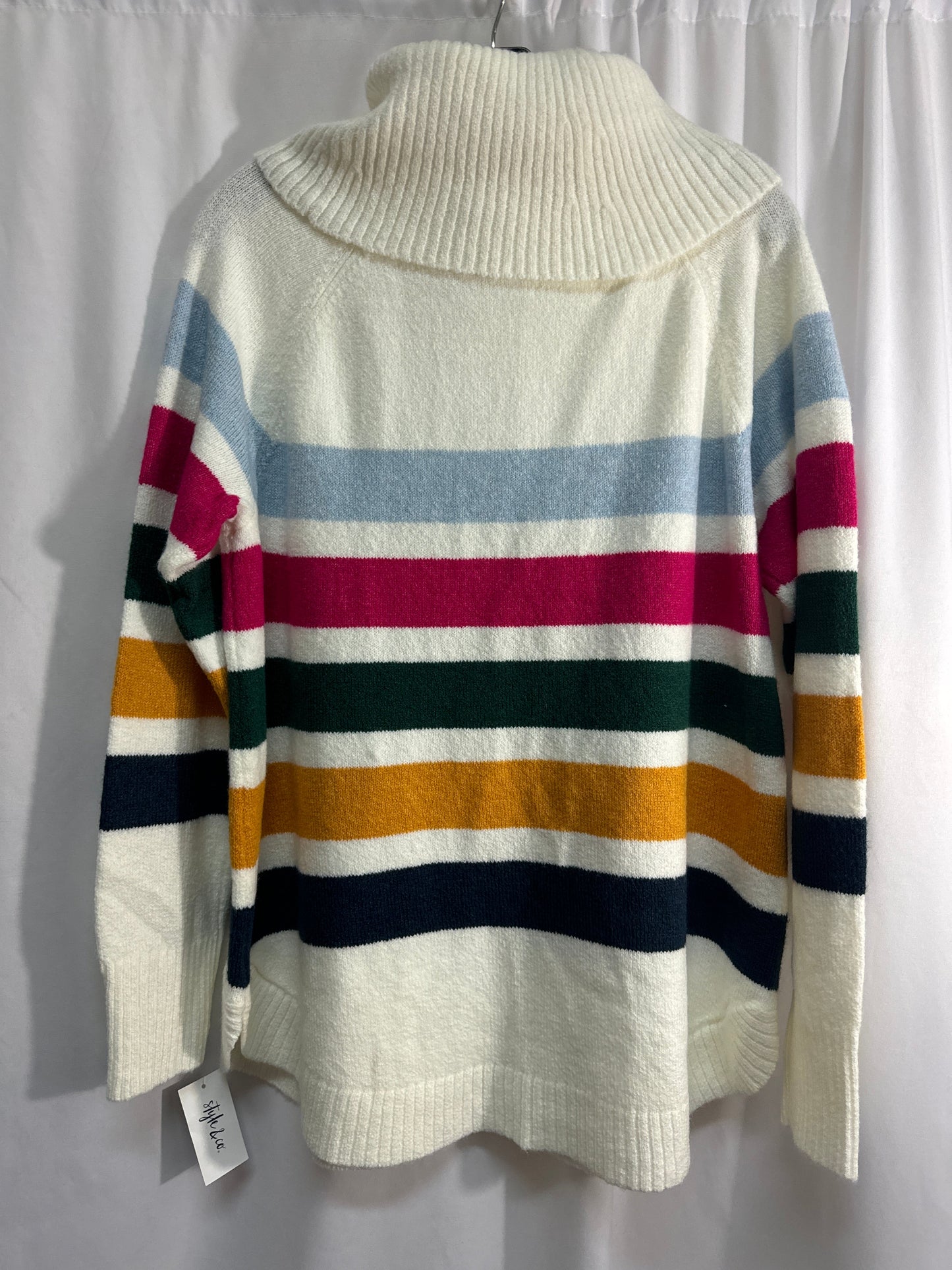 Sweater By Style And Company In White, Size: L