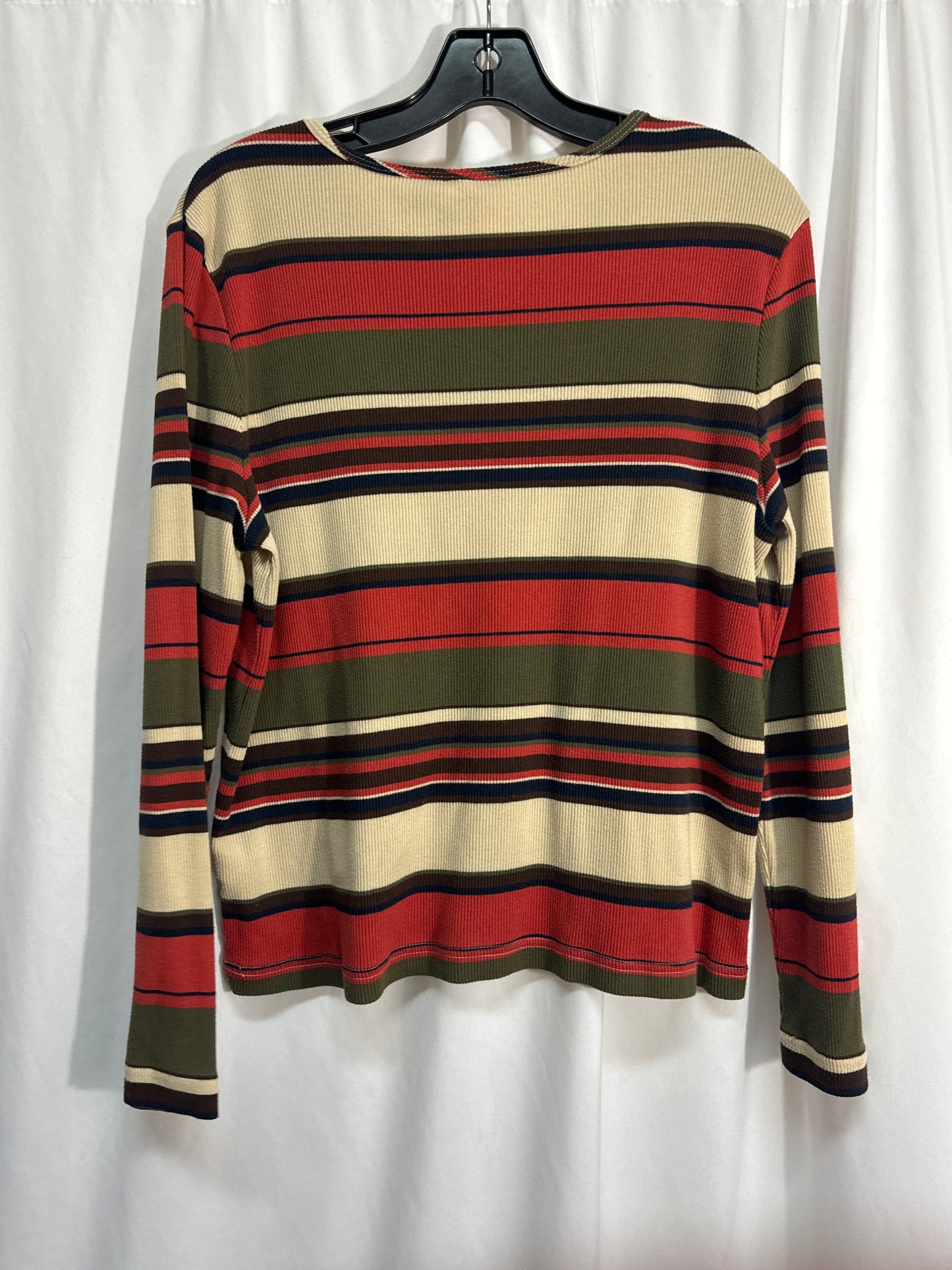 Top Long Sleeve By Cato In Red, Size: Xl