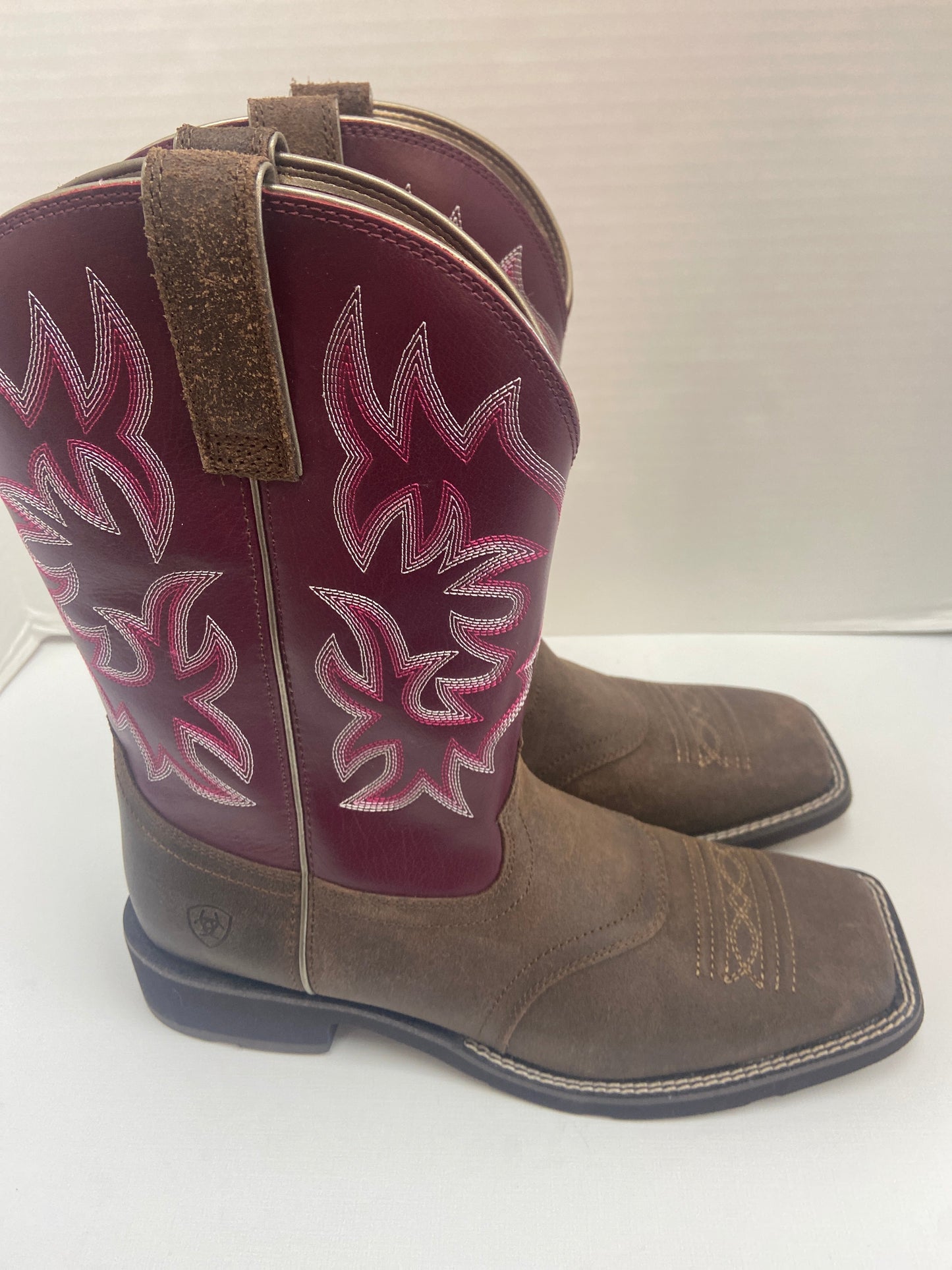 Boots Western By Ariat In Purple, Size: 10