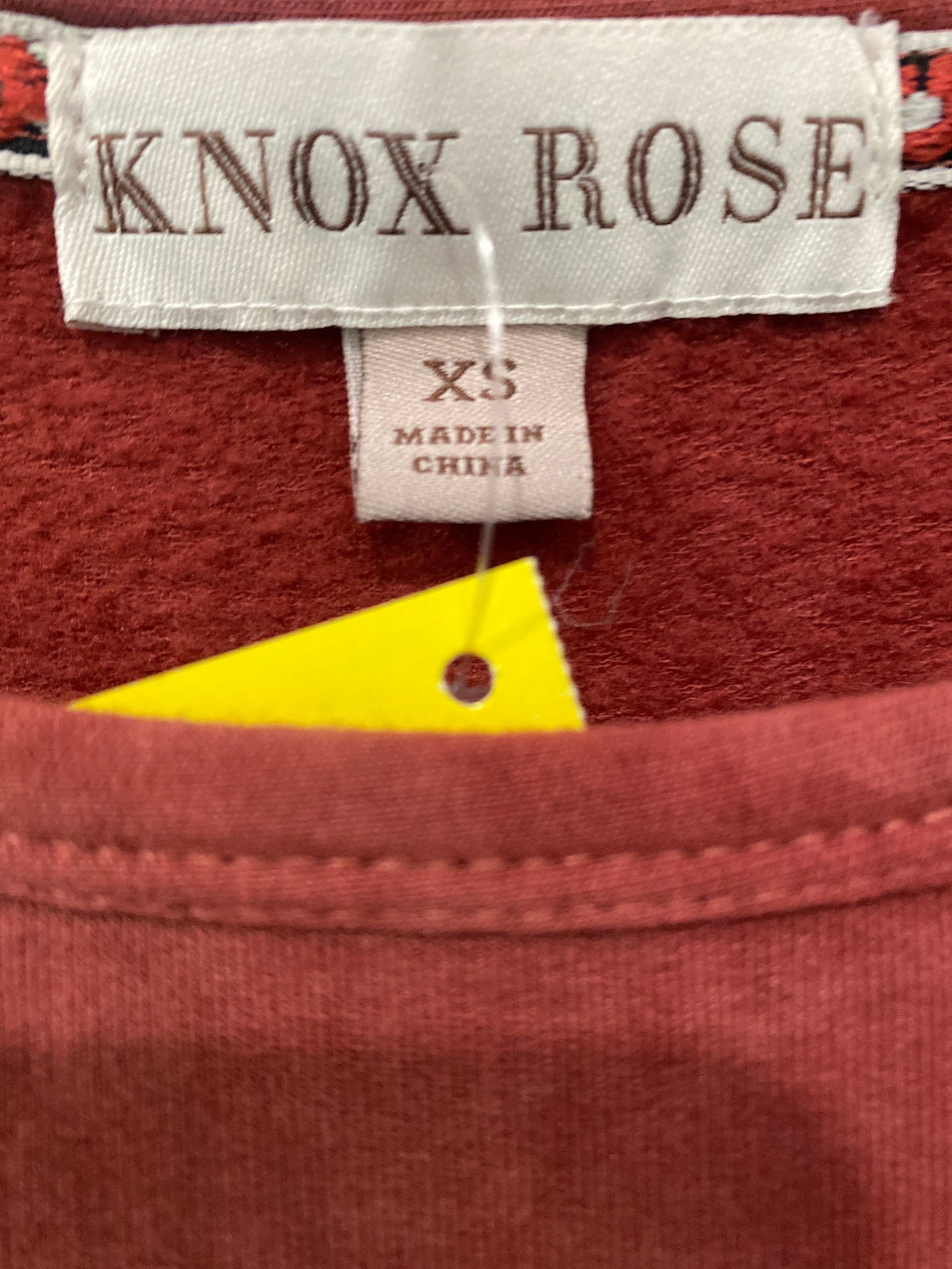 Top Long Sleeve By Knox Rose In Pink, Size: Xs